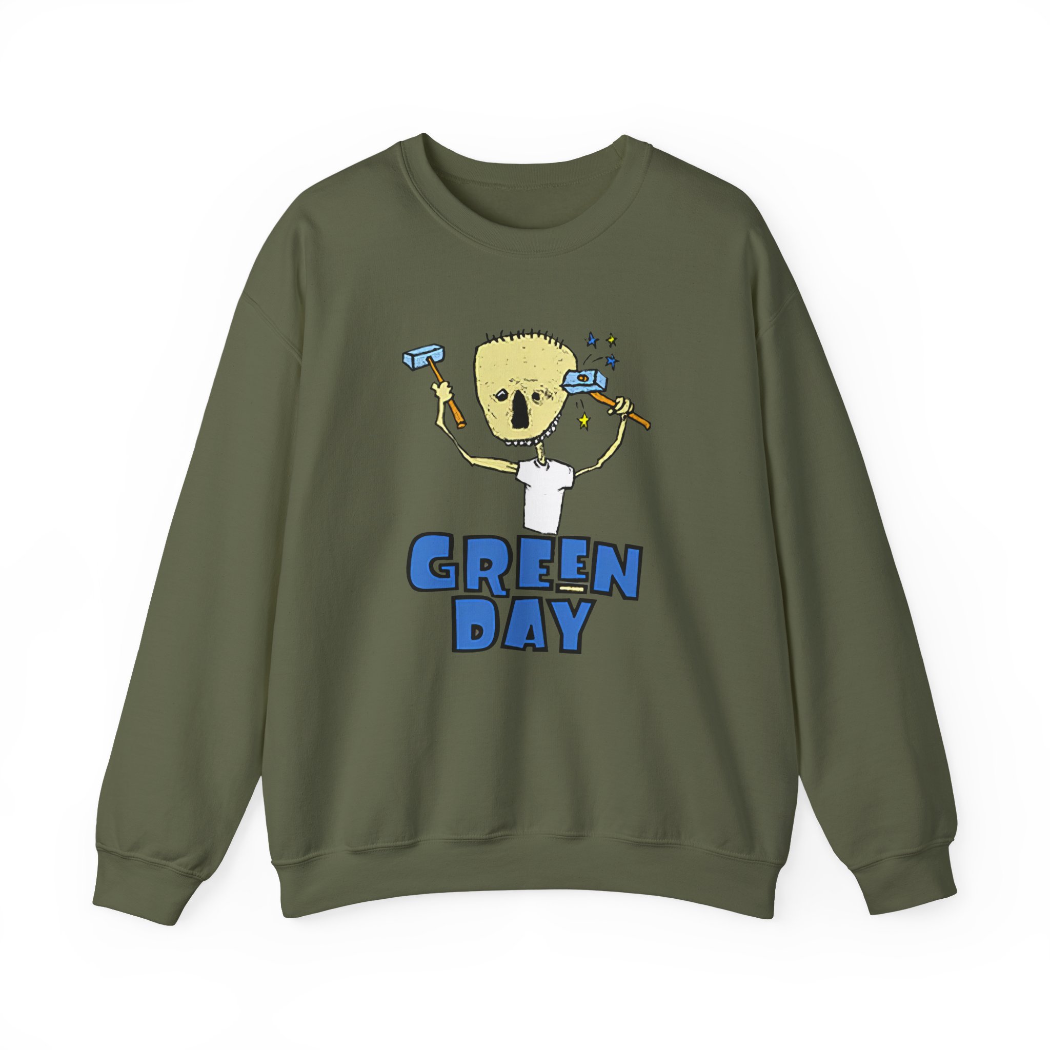 Green Day Nimrod Vintage Hammer Unisex Heavy Blendâ„¢ Crewneck Sweatshirt