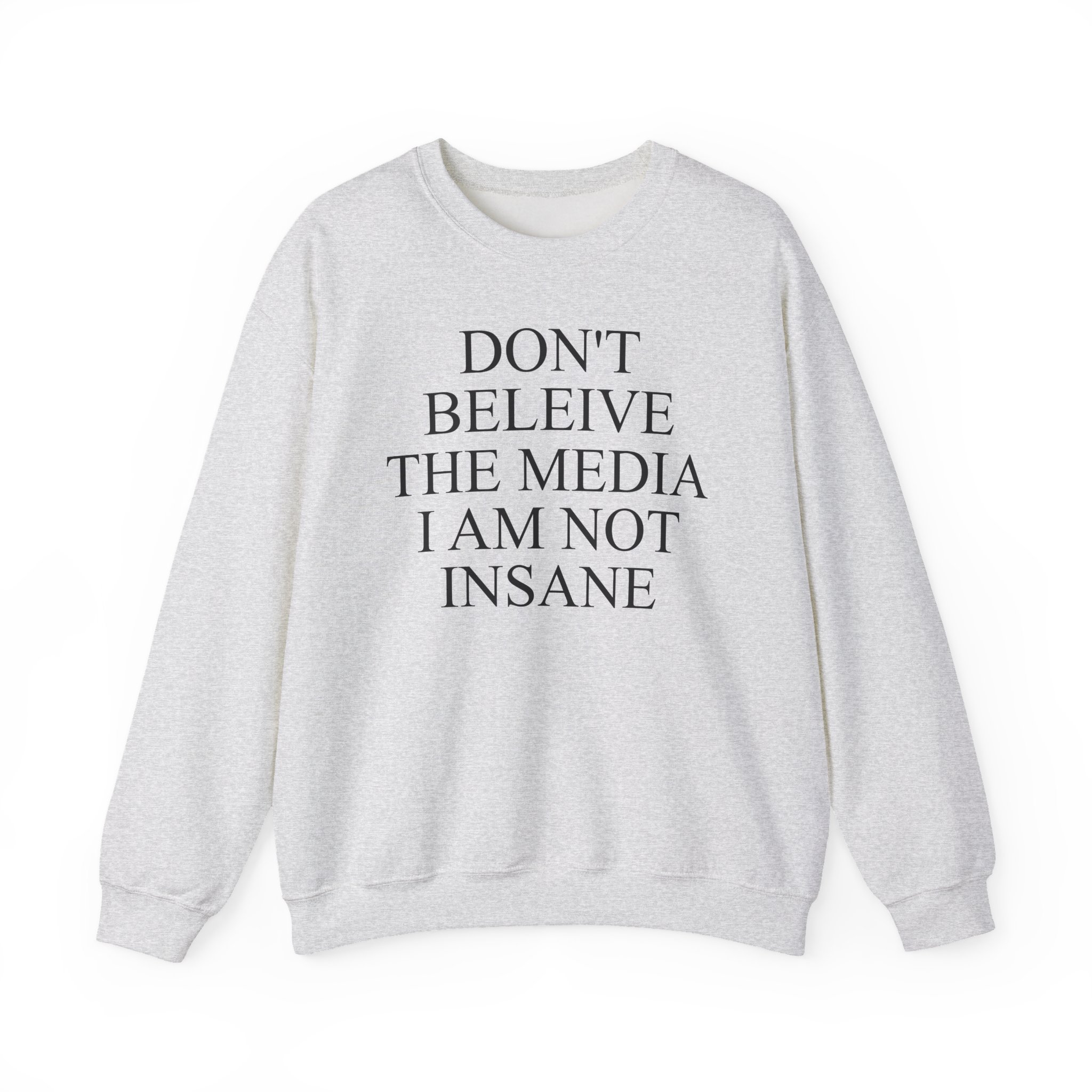 Joost Klein Don't Believe the Media I Am Not Insane Unisex Heavy Blendâ„¢ Crewneck Sweatshirt