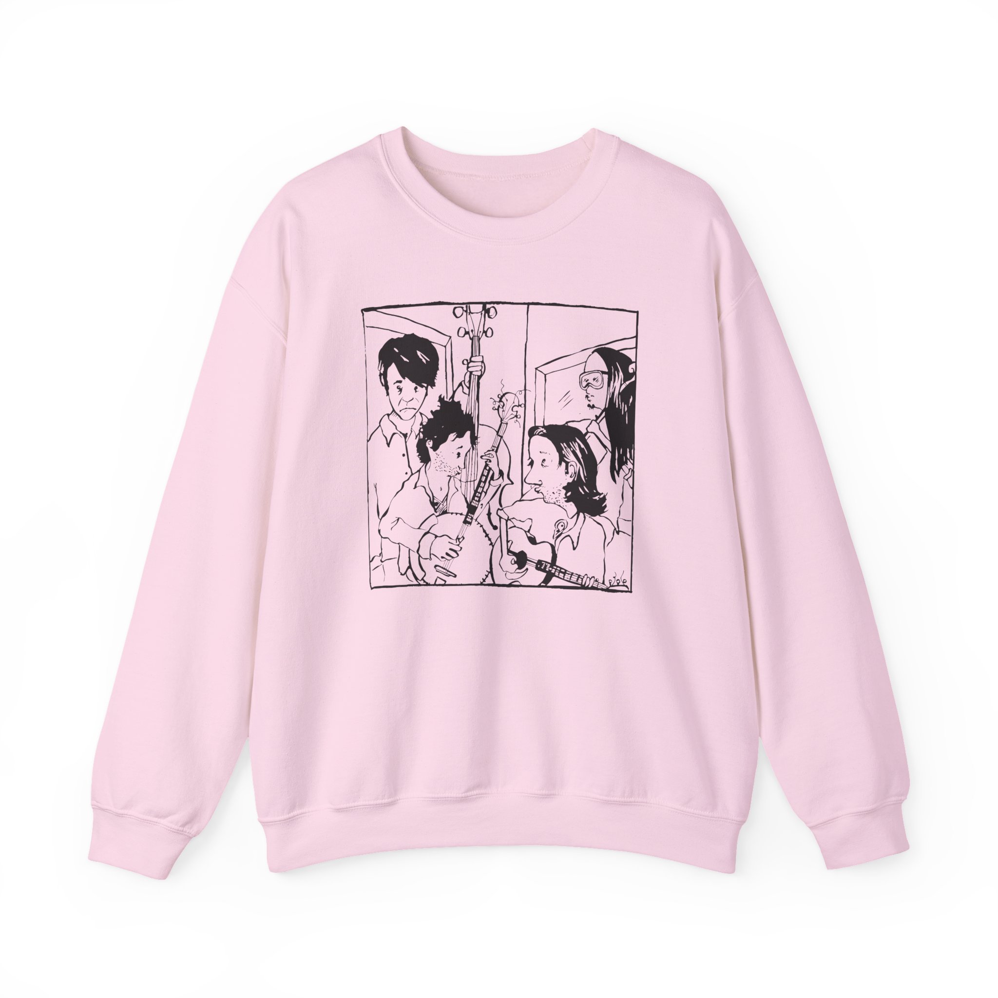 Avett Brothers Seth Drawing Unisex Heavy Blendâ„¢ Crewneck Sweatshirt