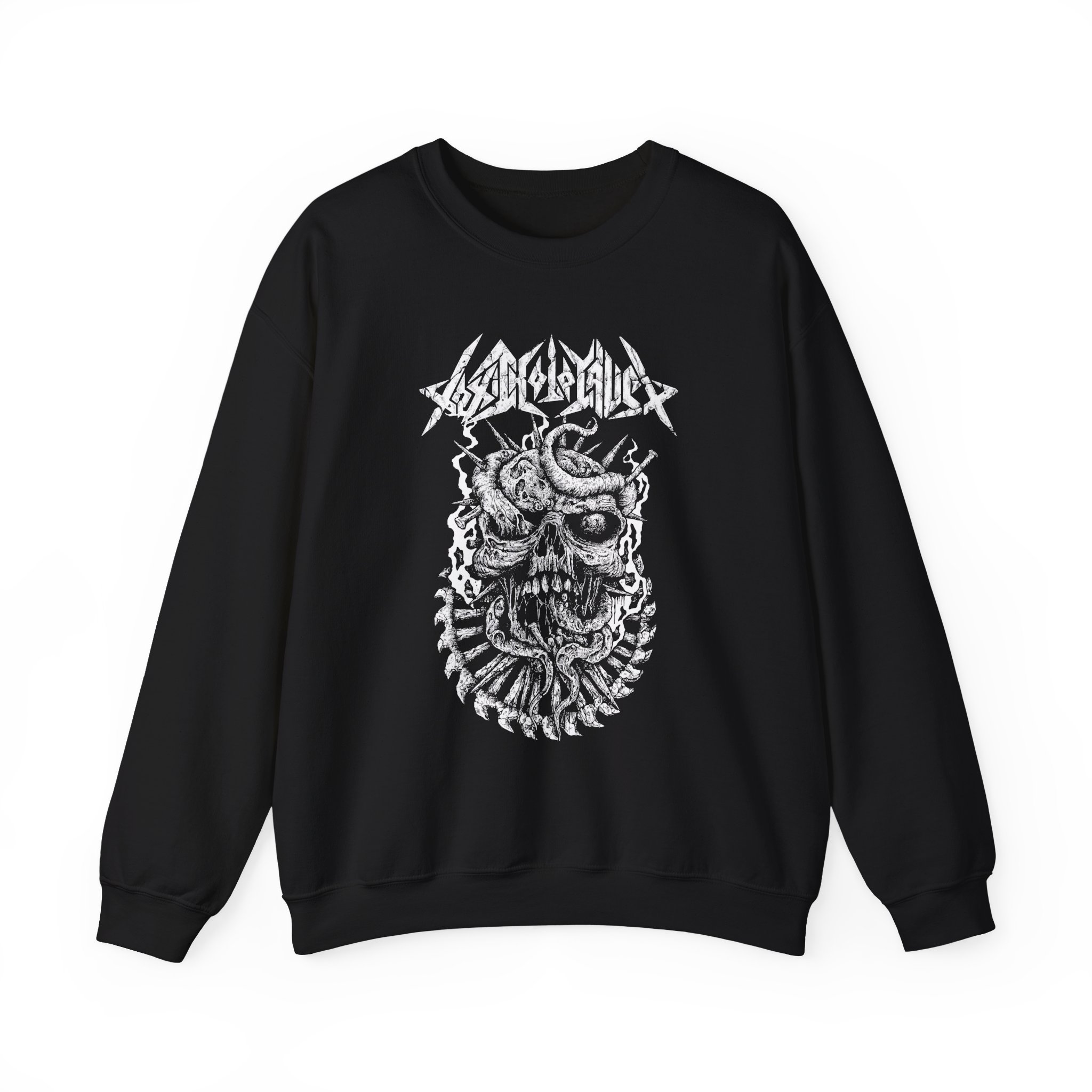 Toxic Holocaust Skull Unisex Heavy Blendâ„¢ Crewneck Sweatshirt