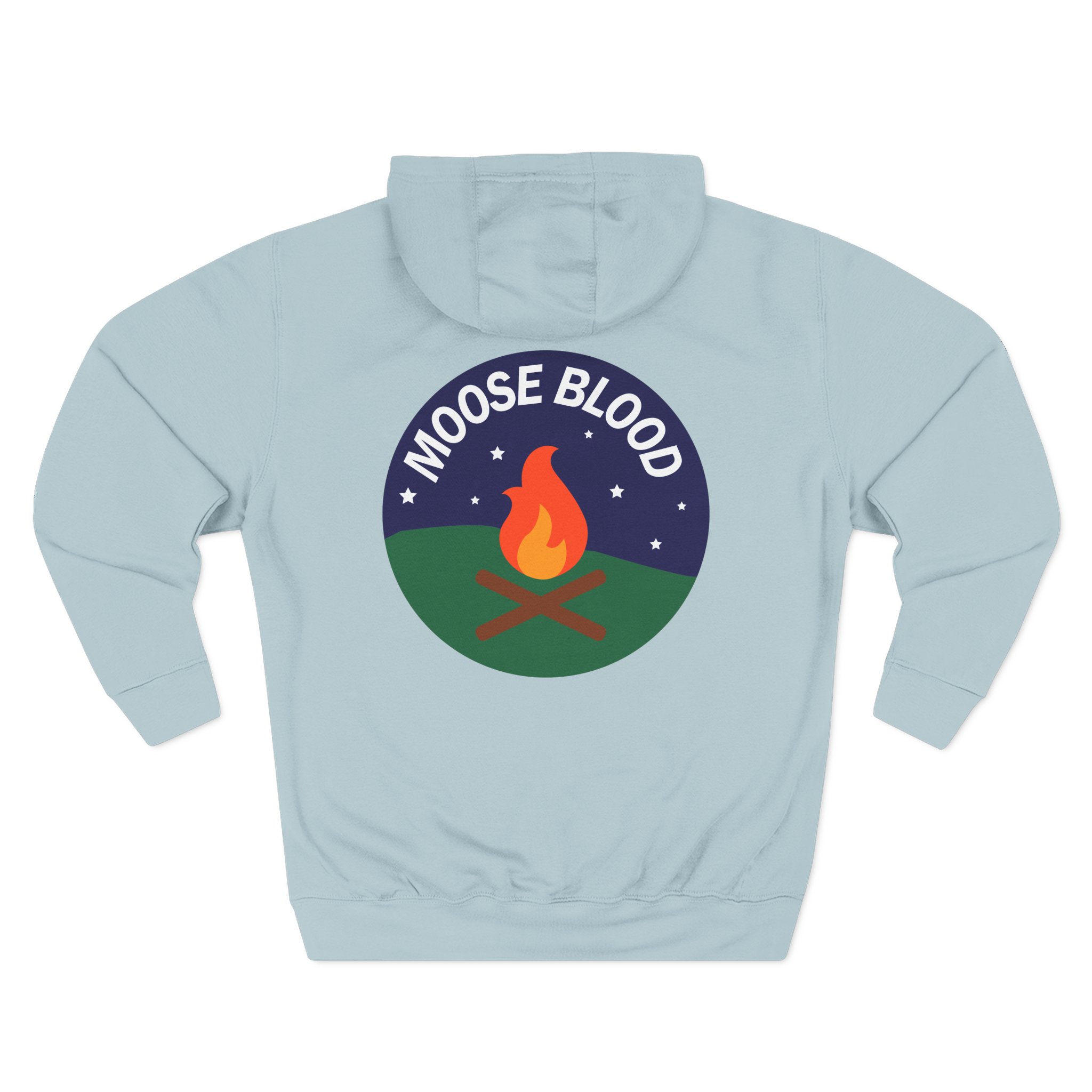 Moose Blood Three-Panel Fleece Hoodie