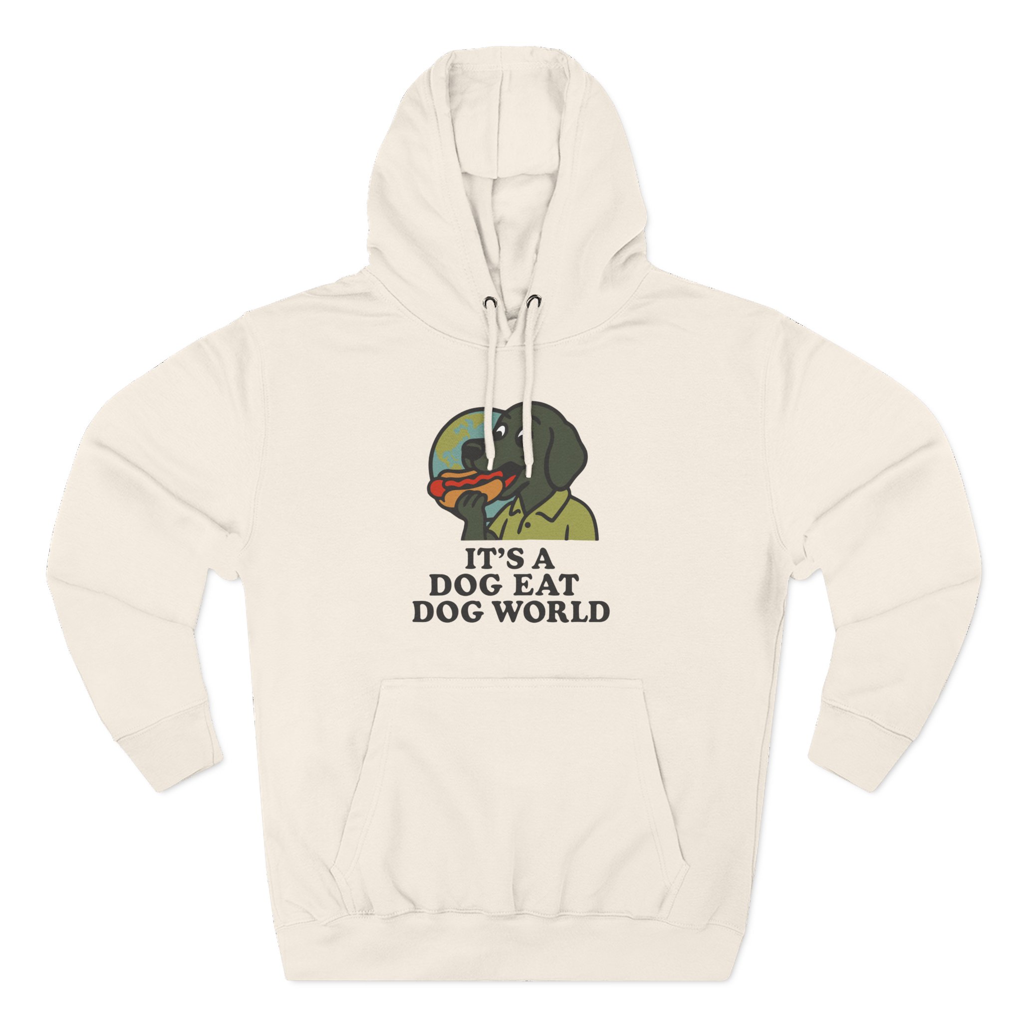 Dog Eat Dog World Three-Panel Fleece Hoodie