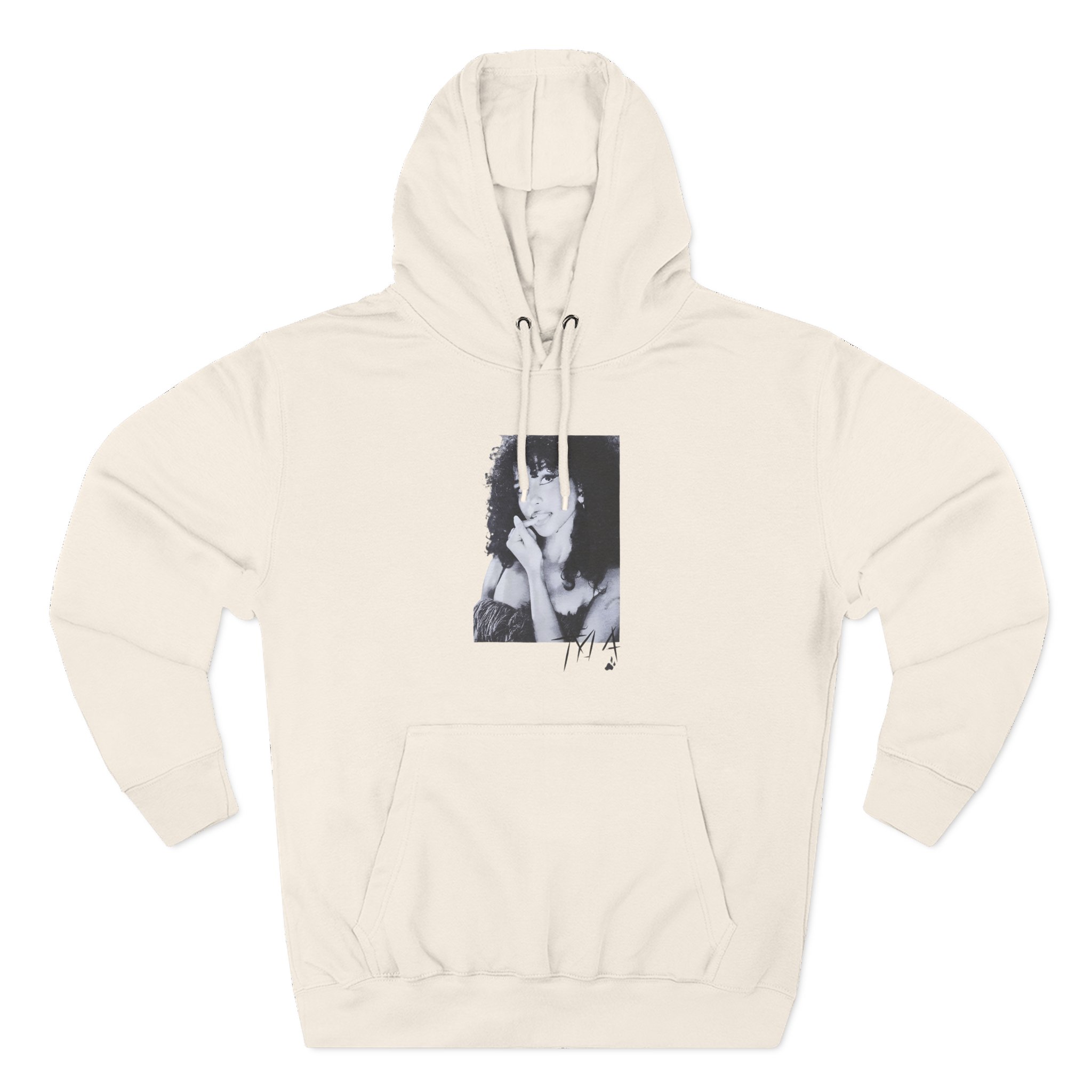 Tyla Portrait & Paw Three-Panel Fleece Hoodie