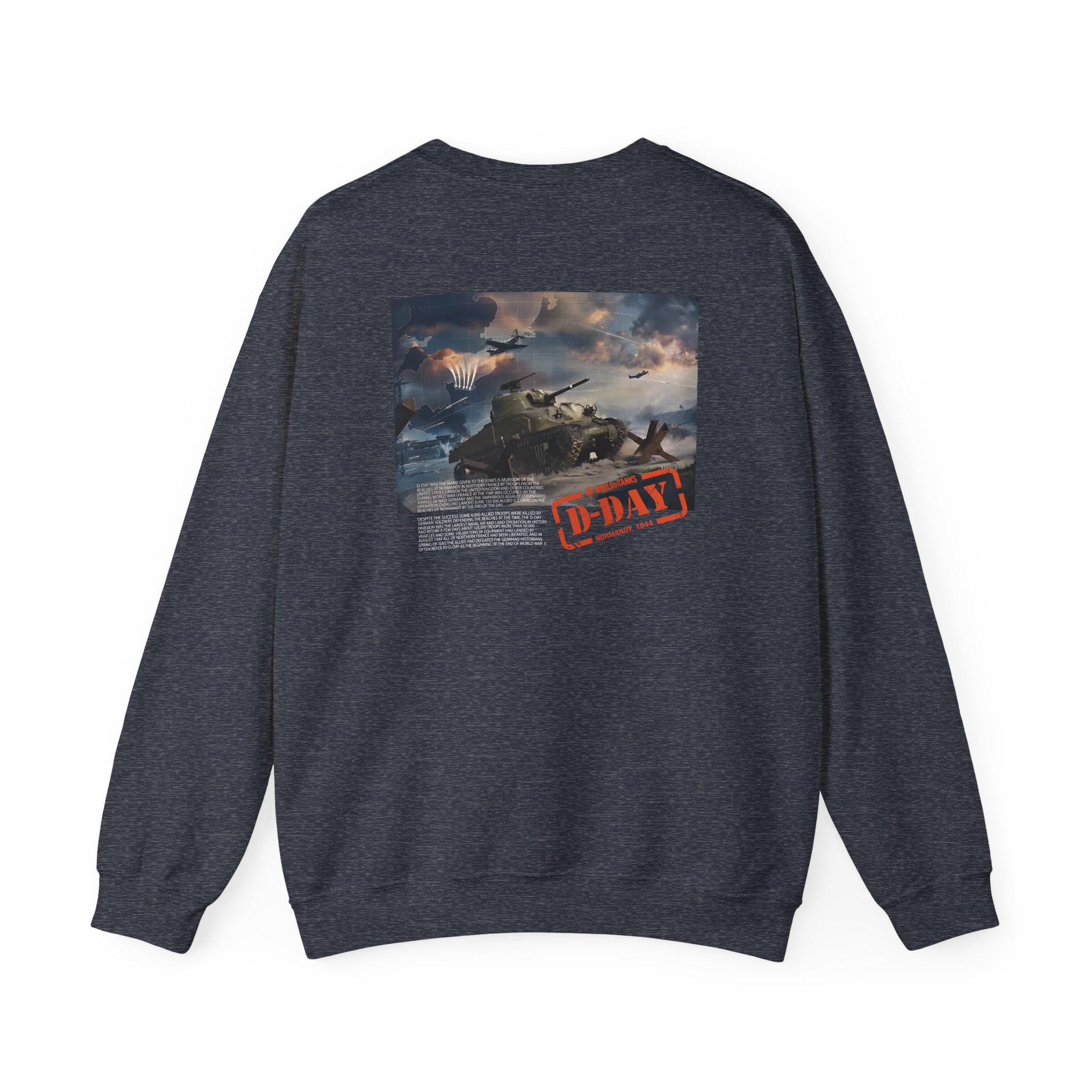 World of Tank Wot D-day Unisex Heavy Blendâ„¢ Crewneck Sweatshirt