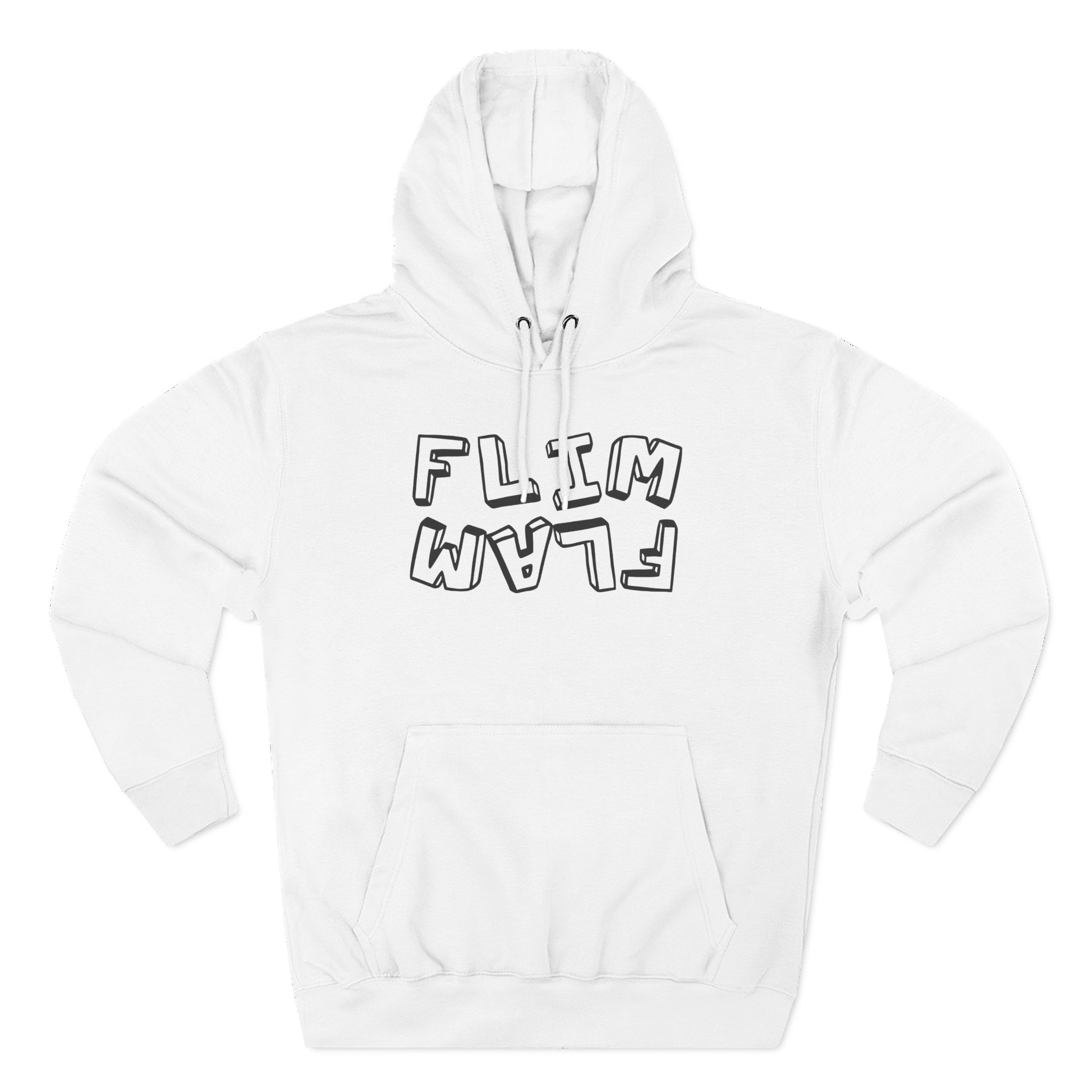 Flamingo Three-Panel Fleece Hoodie
