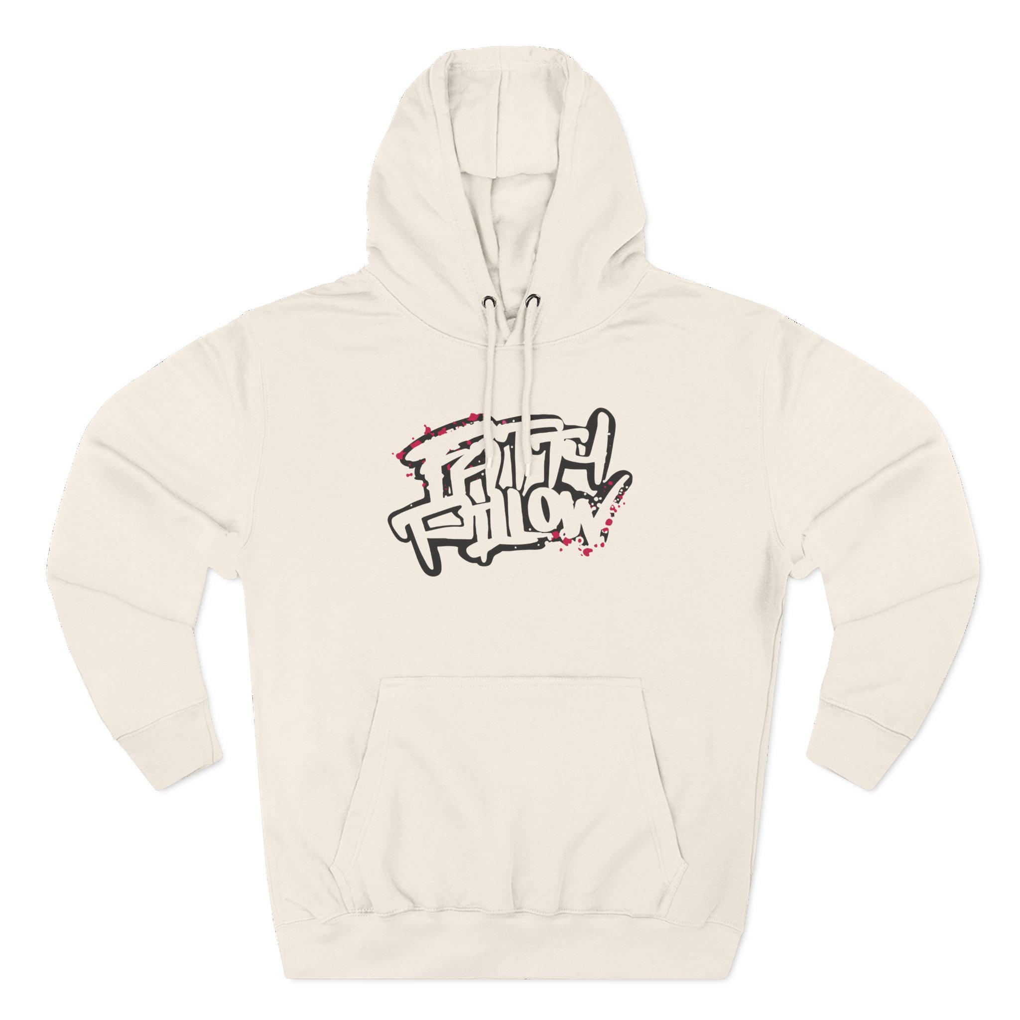 Fattypillow Three-Panel Fleece Hoodie