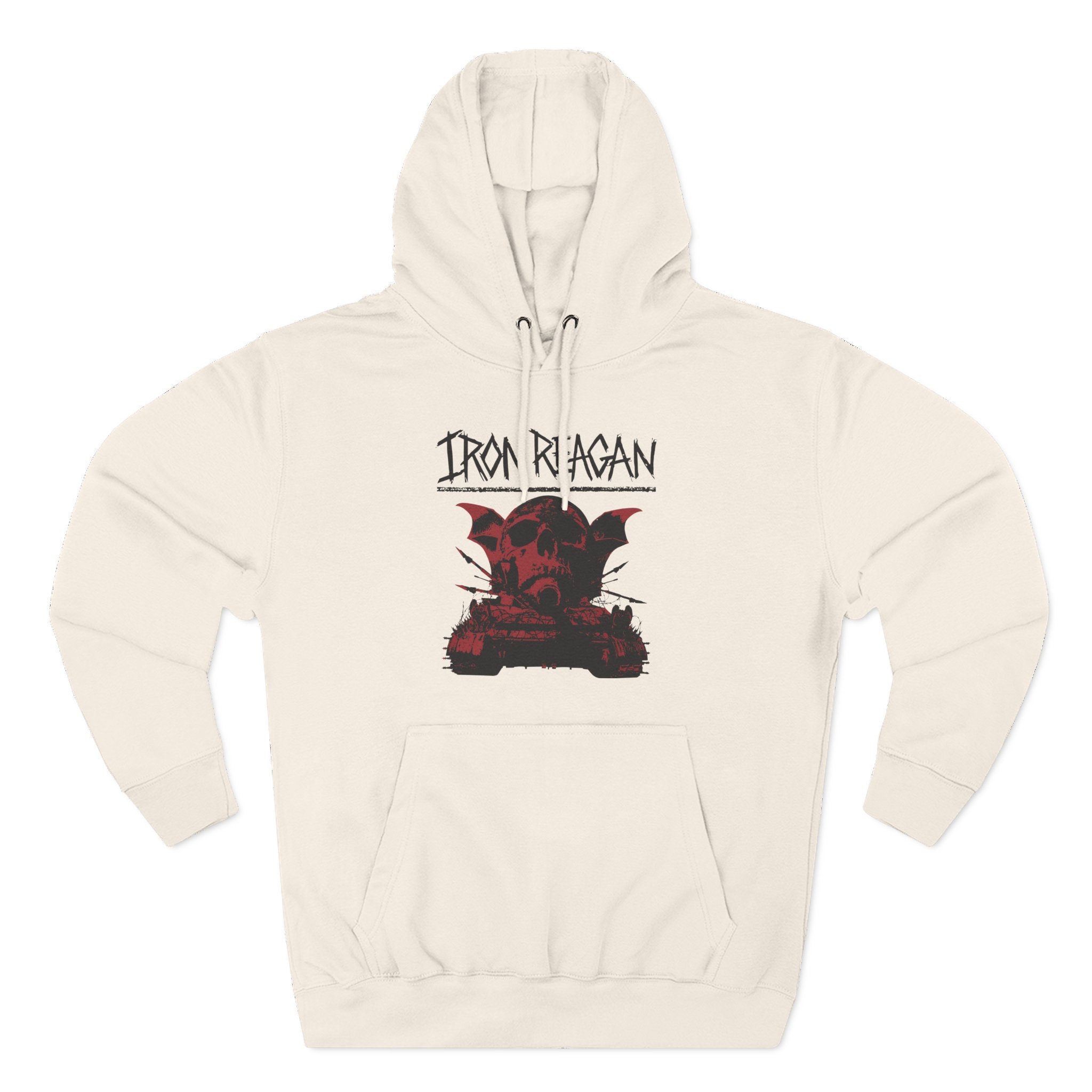 Iron Reagan Warning Three-Panel Fleece Hoodie