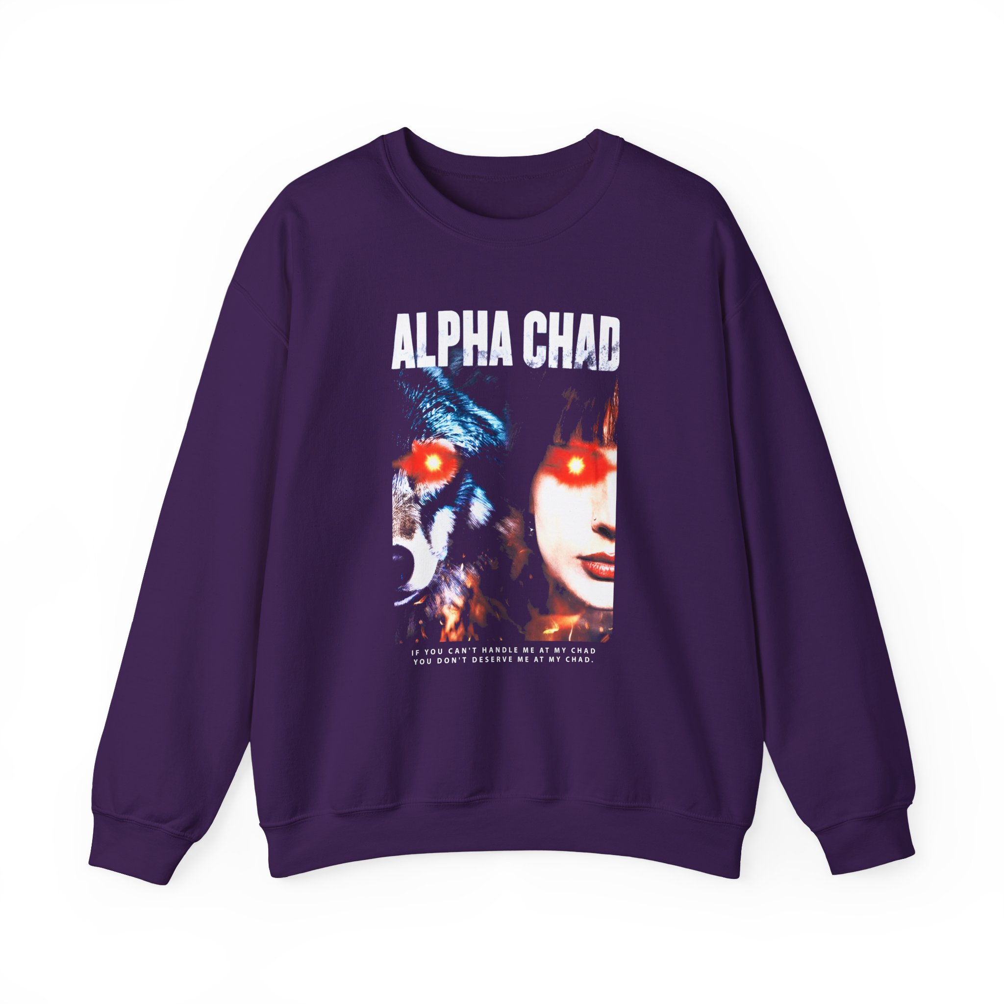 Chad Chad Alpha Chad Unisex Heavy Blendâ„¢ Crewneck Sweatshirt