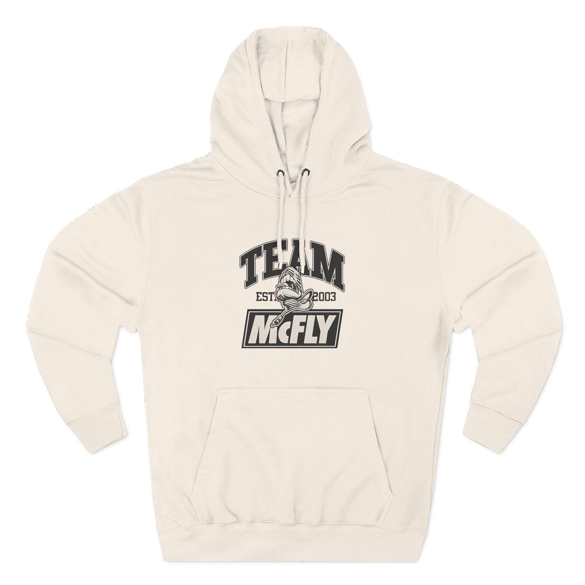 Mcfly Ecru Three-panel Fleece Hoodie