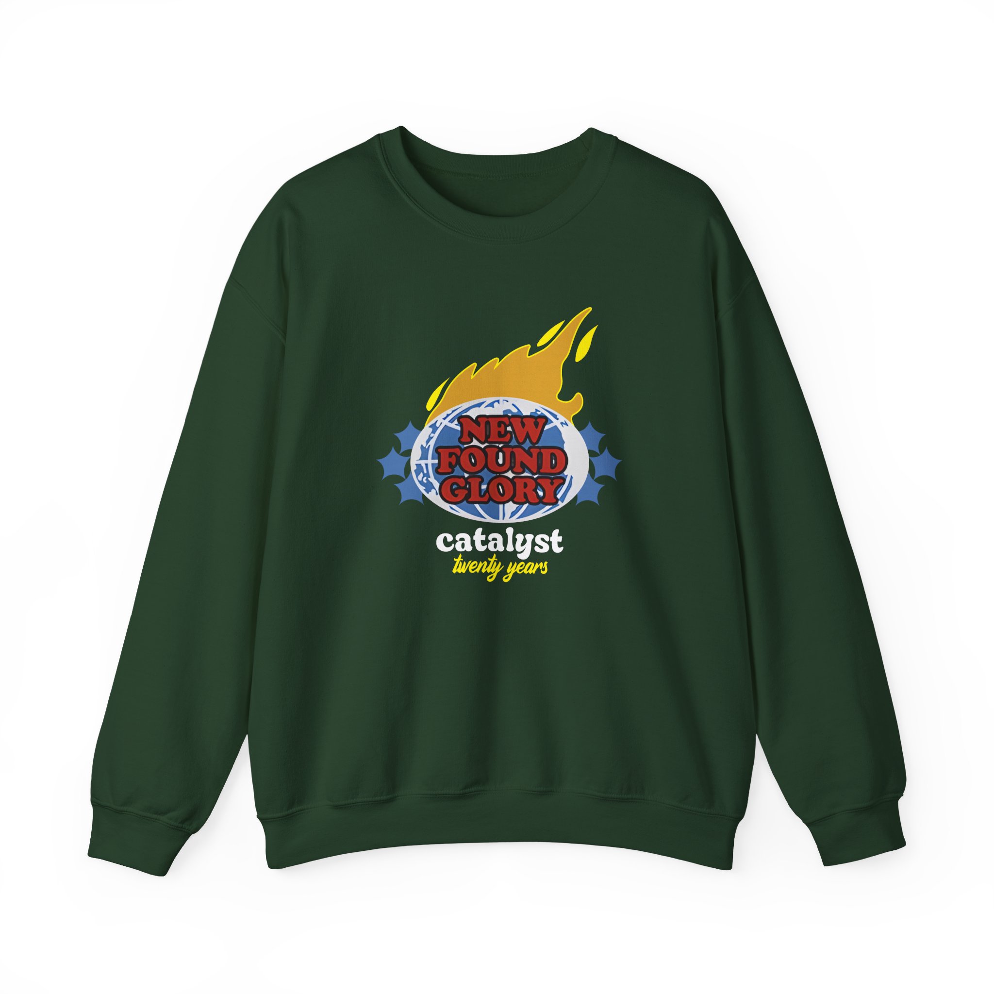 New Found Glory It’s All Downhill From Here Flame Unisex Heavy Blend™ Crewneck Sweatshirt