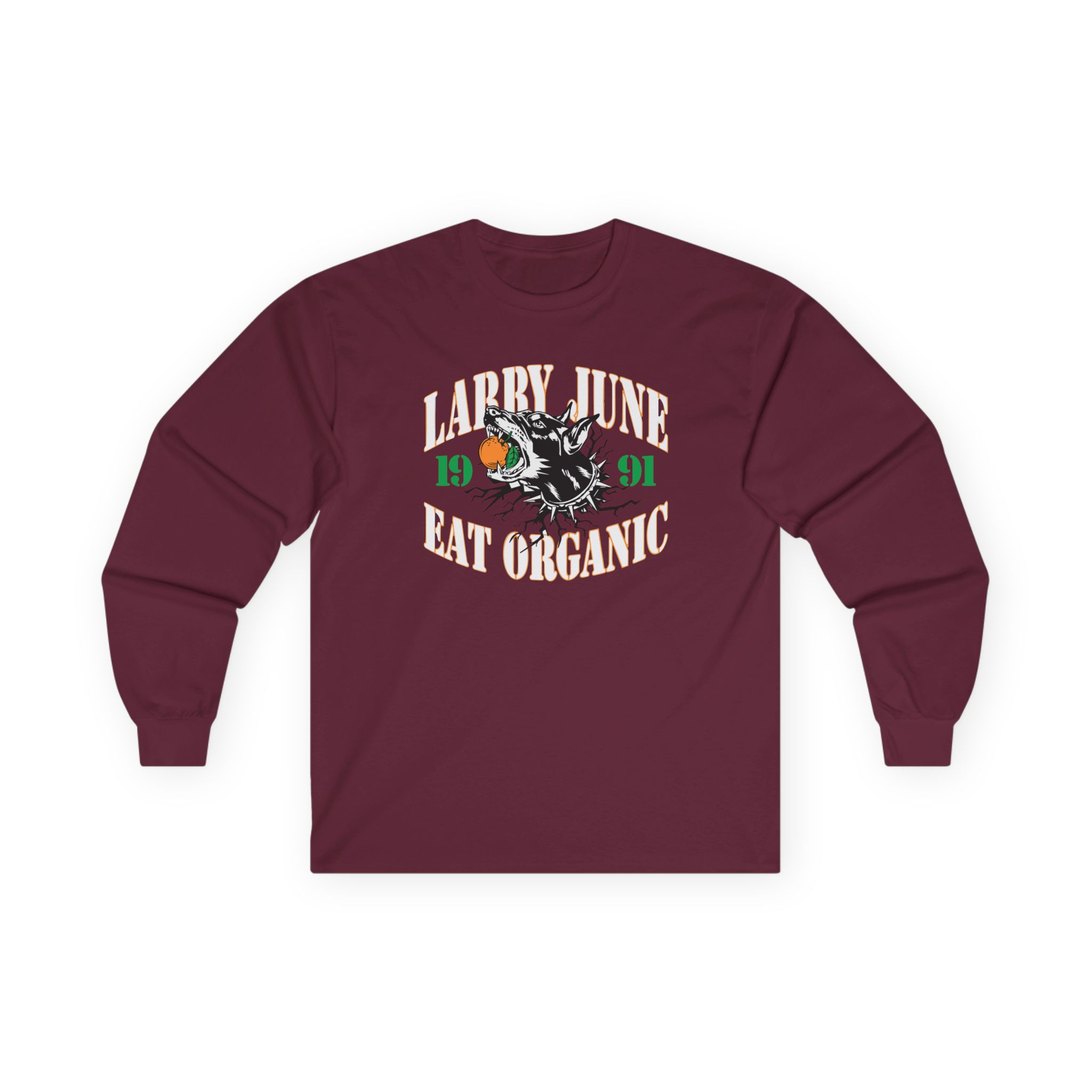 Larry June Eat Organic Unisex Ultra Cotton Long Sleeve Tee