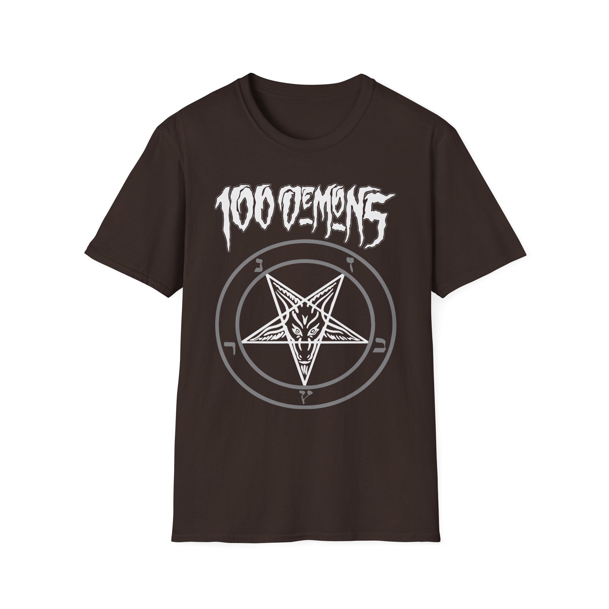 100 Demons Pentagram Unisex Softstyle T-Shirt