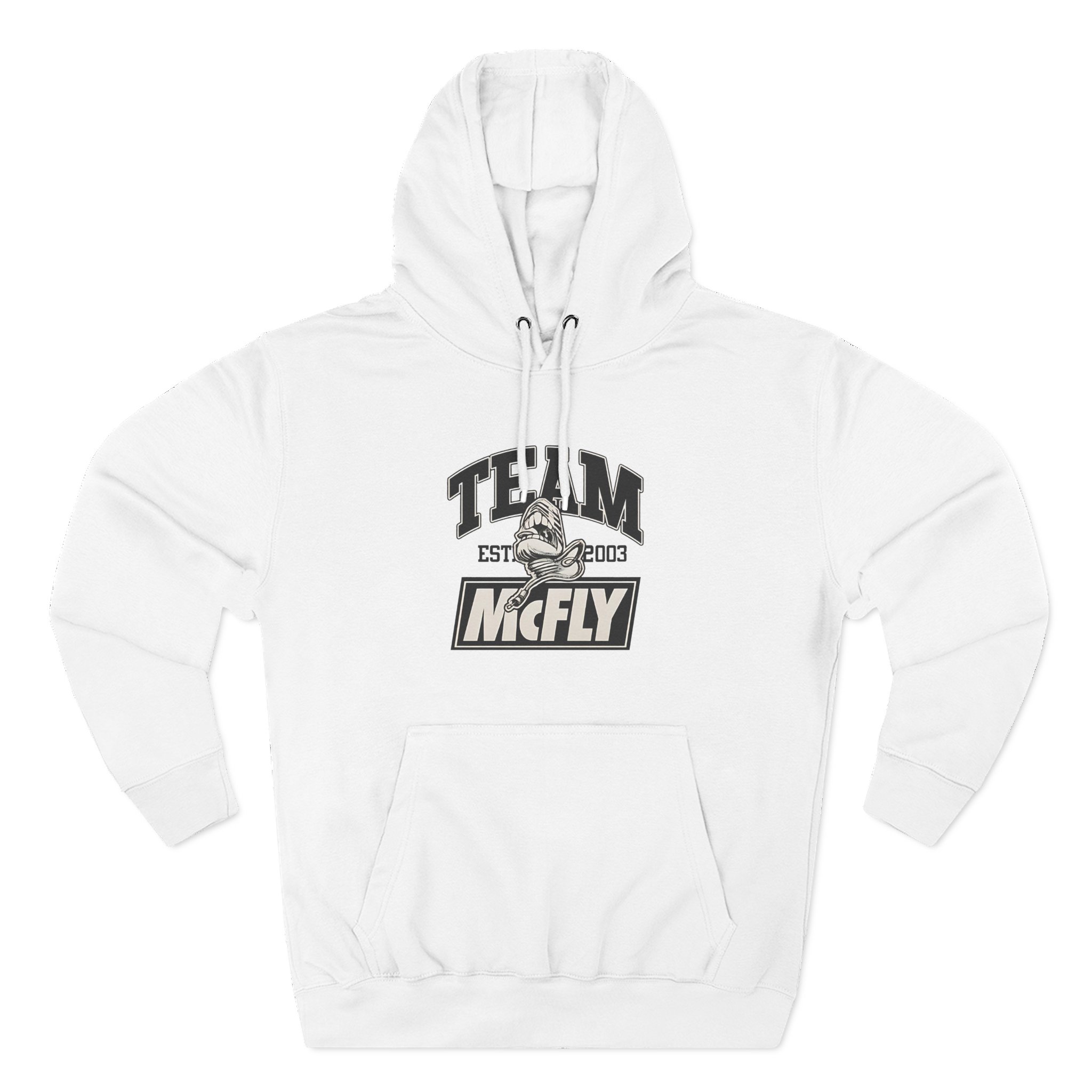 Mcfly Ecru Three-panel Fleece Hoodie