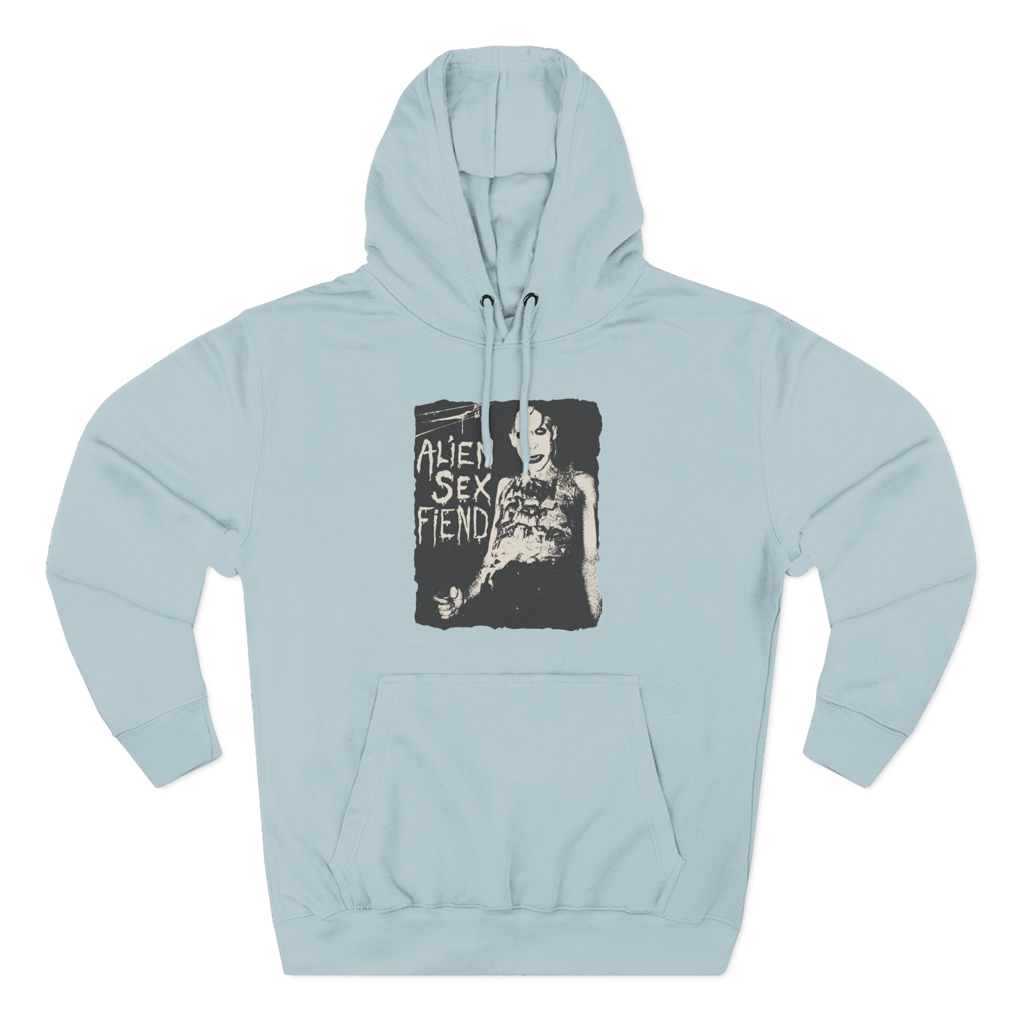 Alien Sex Fiend Nik Fiend Three-Panel Fleece Hoodie