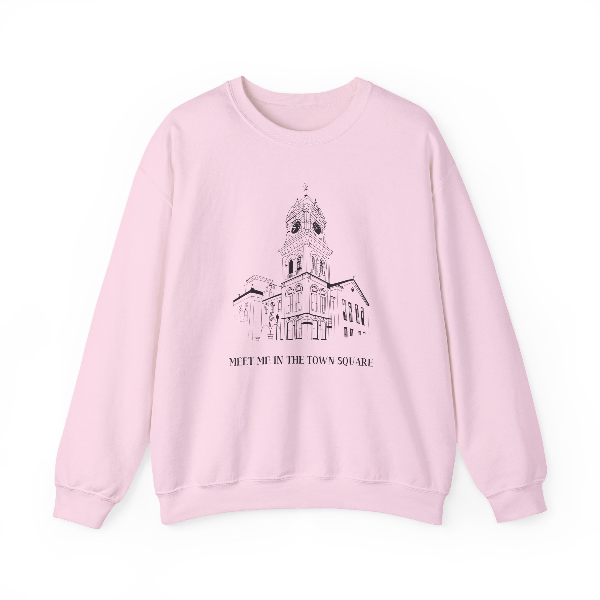 Nina Dobrev Eet Me in the Town Square Unisex Heavy Blendâ„¢ Crewneck Sweatshirt