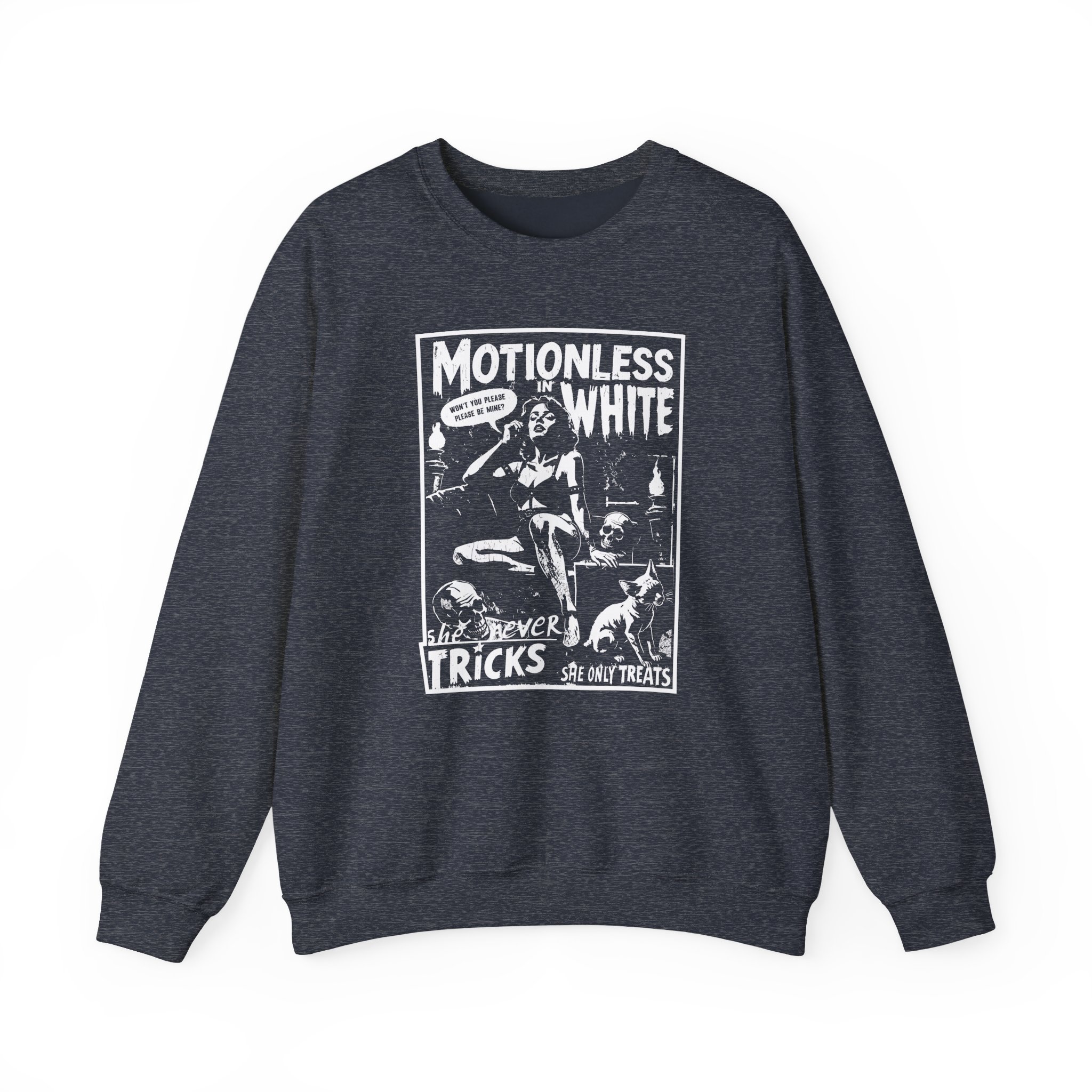 Motionless in White Tricks and Treats Unisex Heavy Blendâ„¢ Crewneck Sweatshirt
