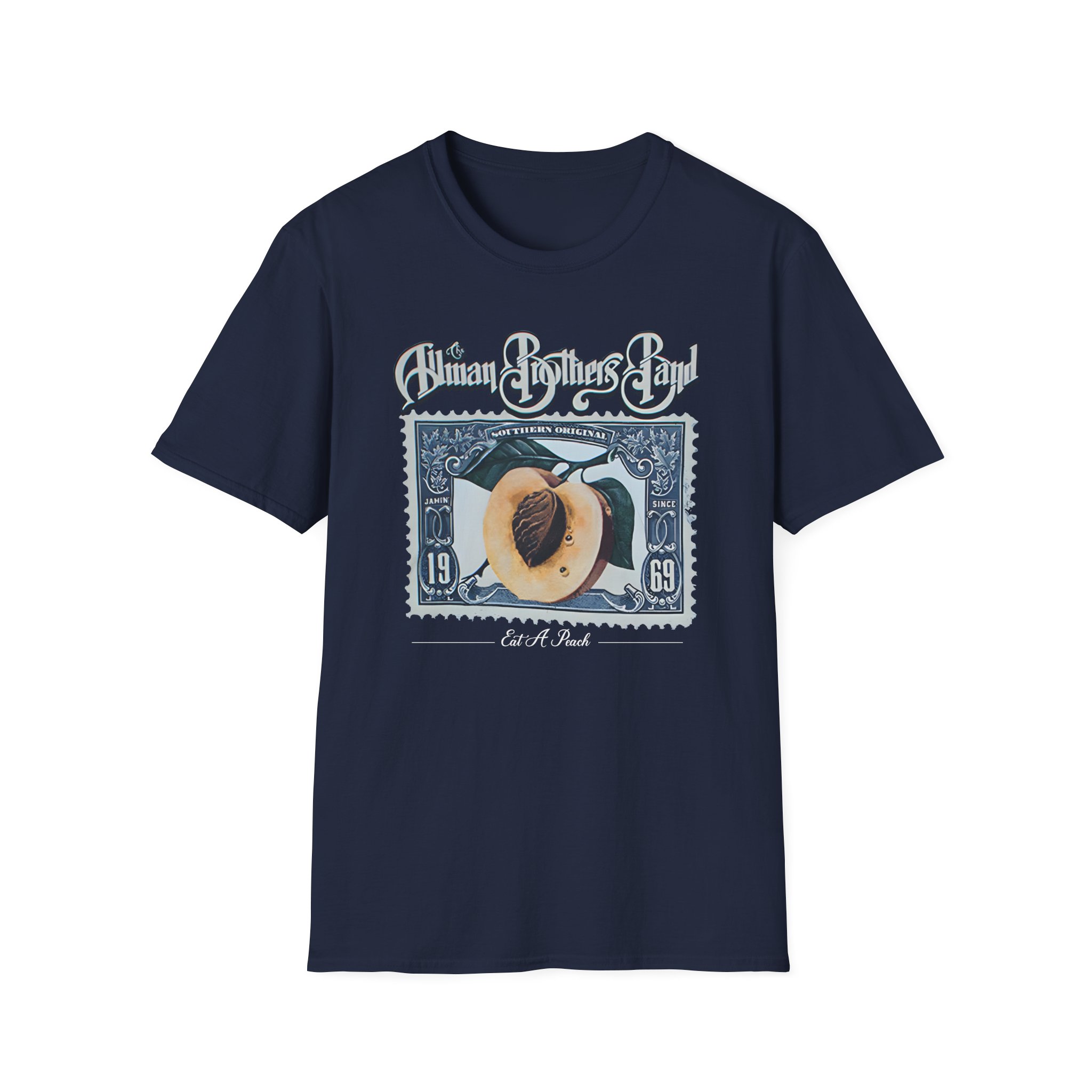 The Allman Brothers Peach Stamp Unisex Softstyle T-Shirt