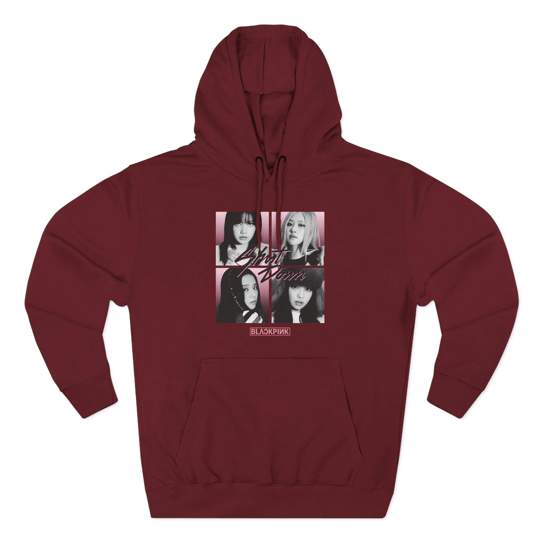 B Shut Down Three-Panel Fleece Hoodie
