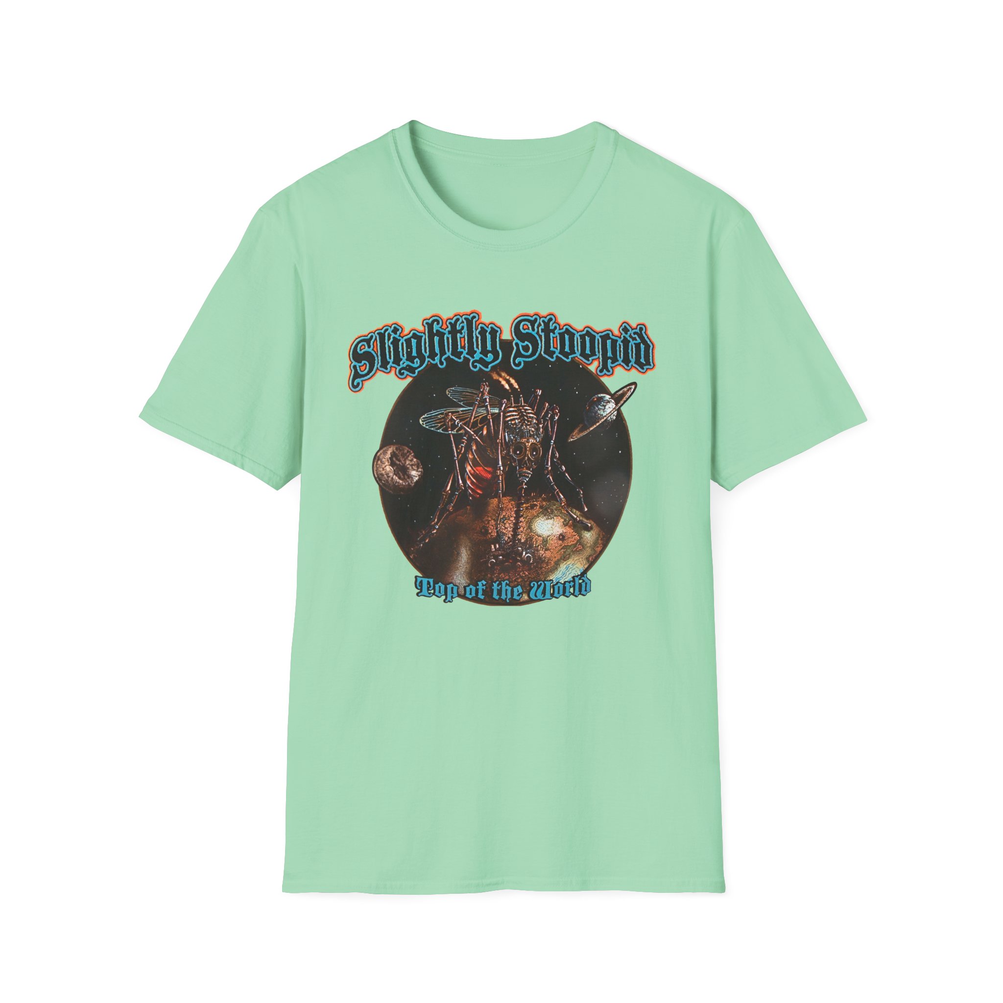 Slightly Stoopid Top of the World Golden Goods Unisex Softstyle T-Shirt
