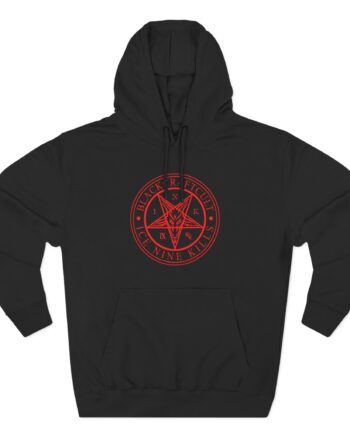 Ice Nine Kills Ink Pentagram Three-Panel Fleece Hoodie