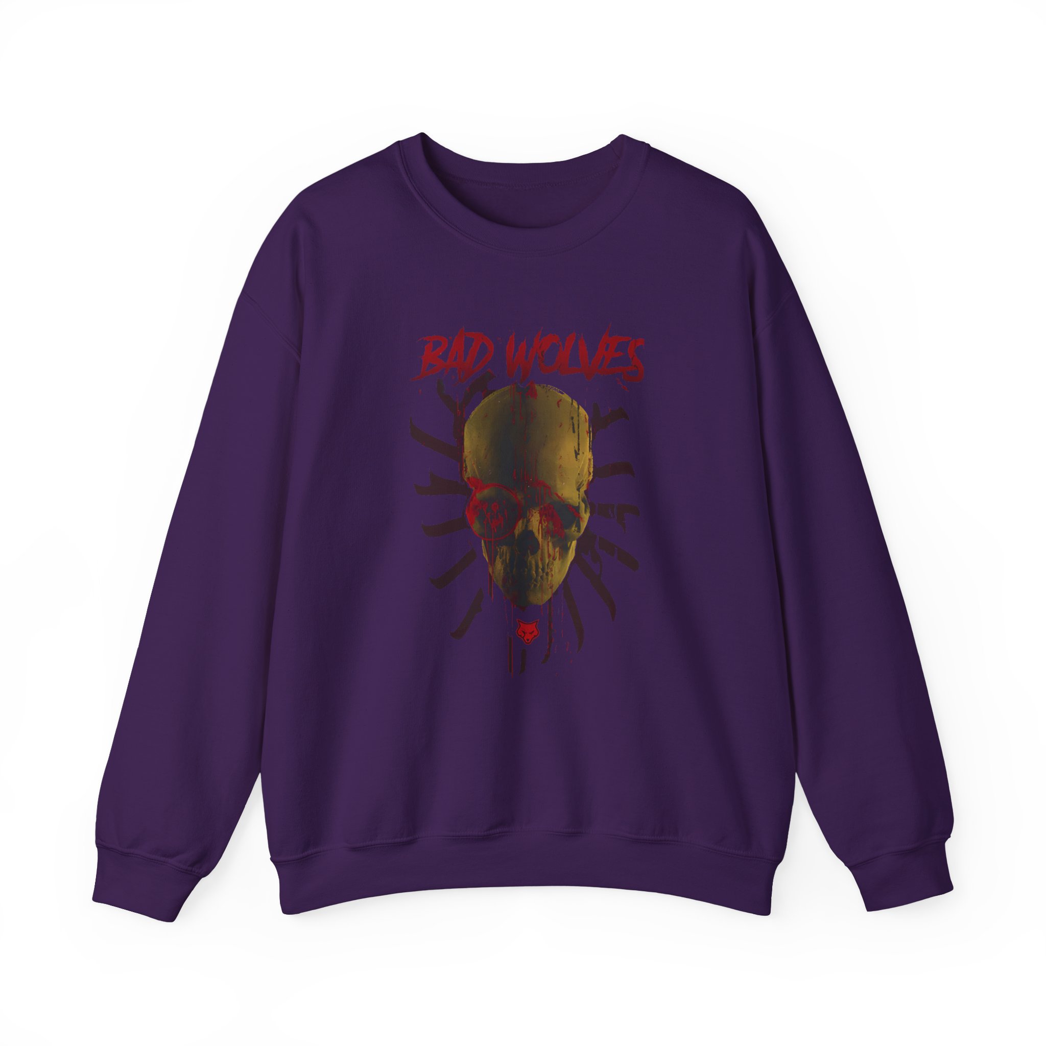 Bad Wolves Bloody Skull Unisex Heavy Blendâ„¢ Crewneck Sweatshirt