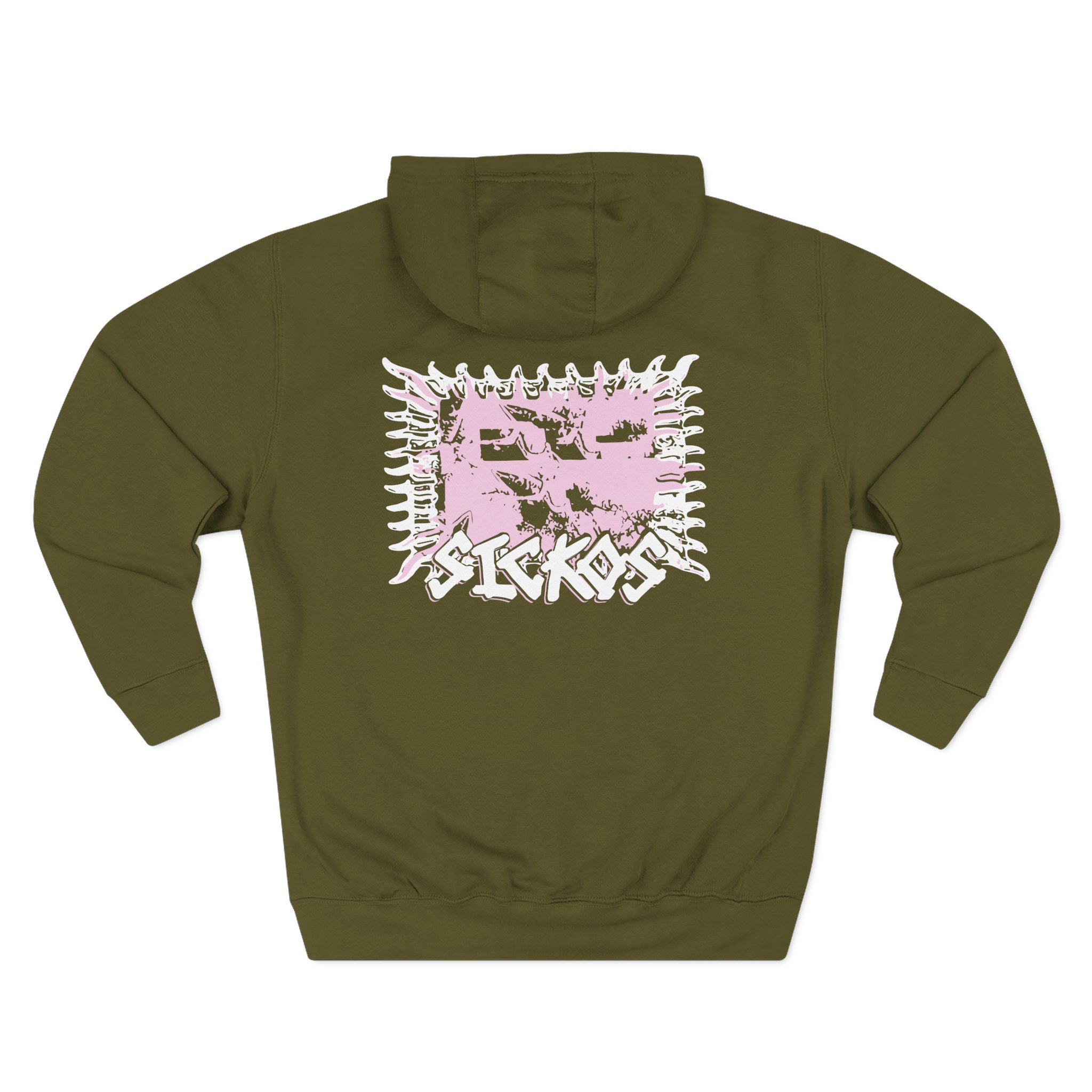 Sickos Three-Panel Fleece Hoodie