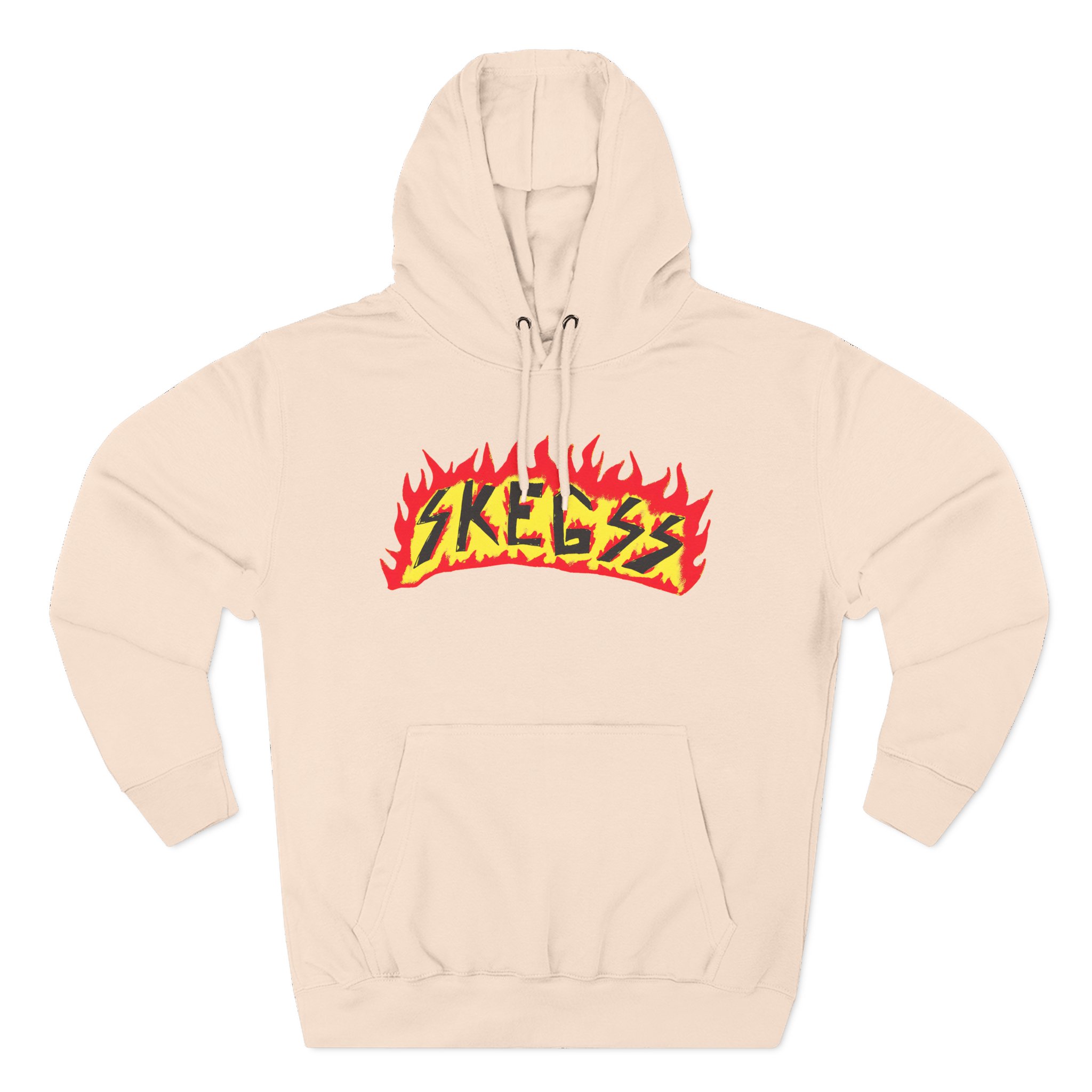 Skegss Flame Logo Three-Panel Fleece Hoodie