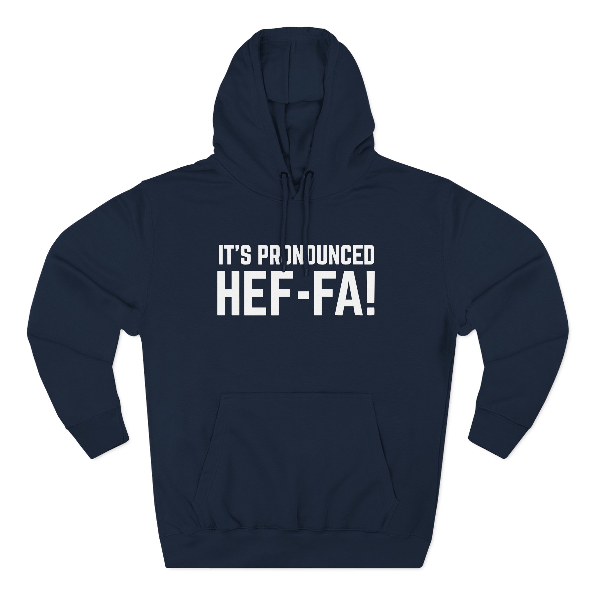 Hef Three-Panel Fleece Hoodie