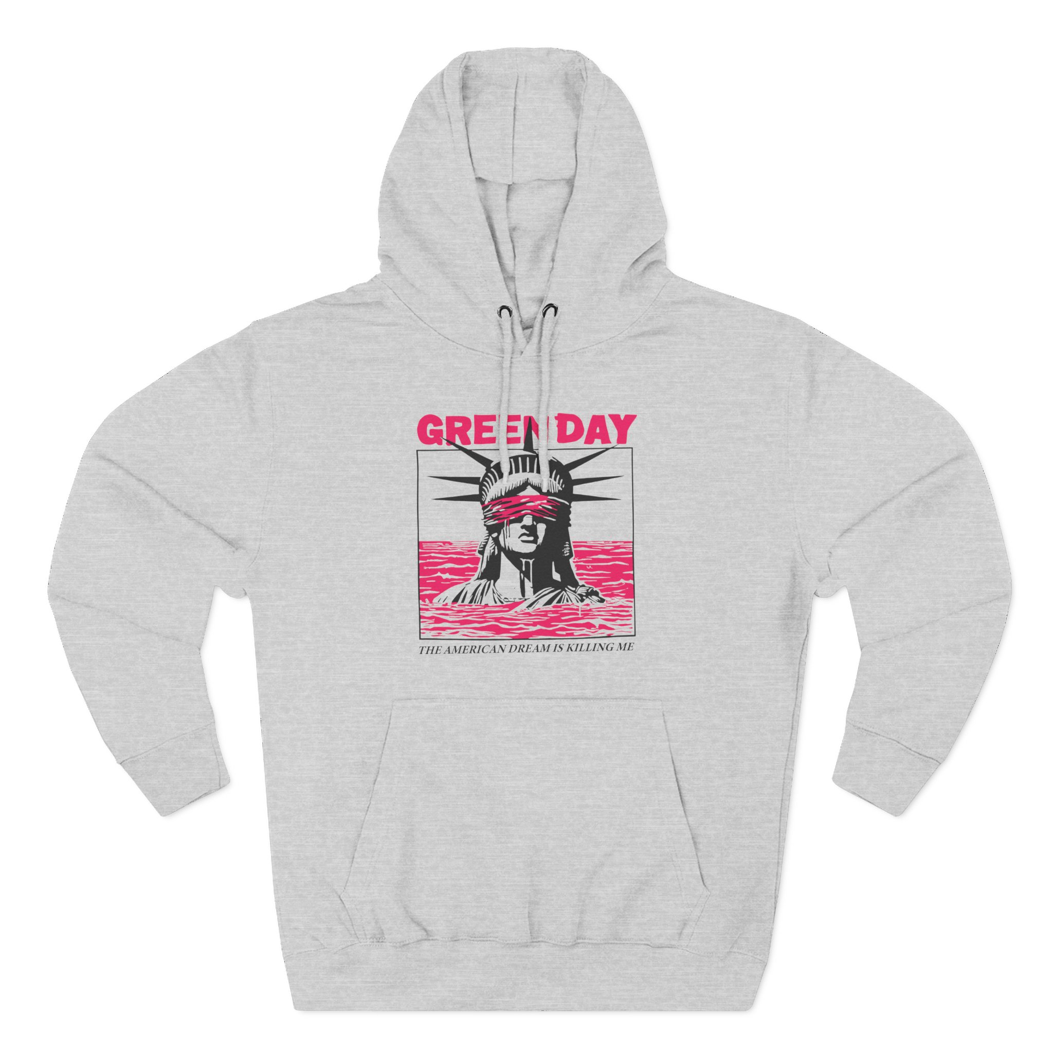 Green Day Lady Liberty Three-Panel Fleece Hoodie