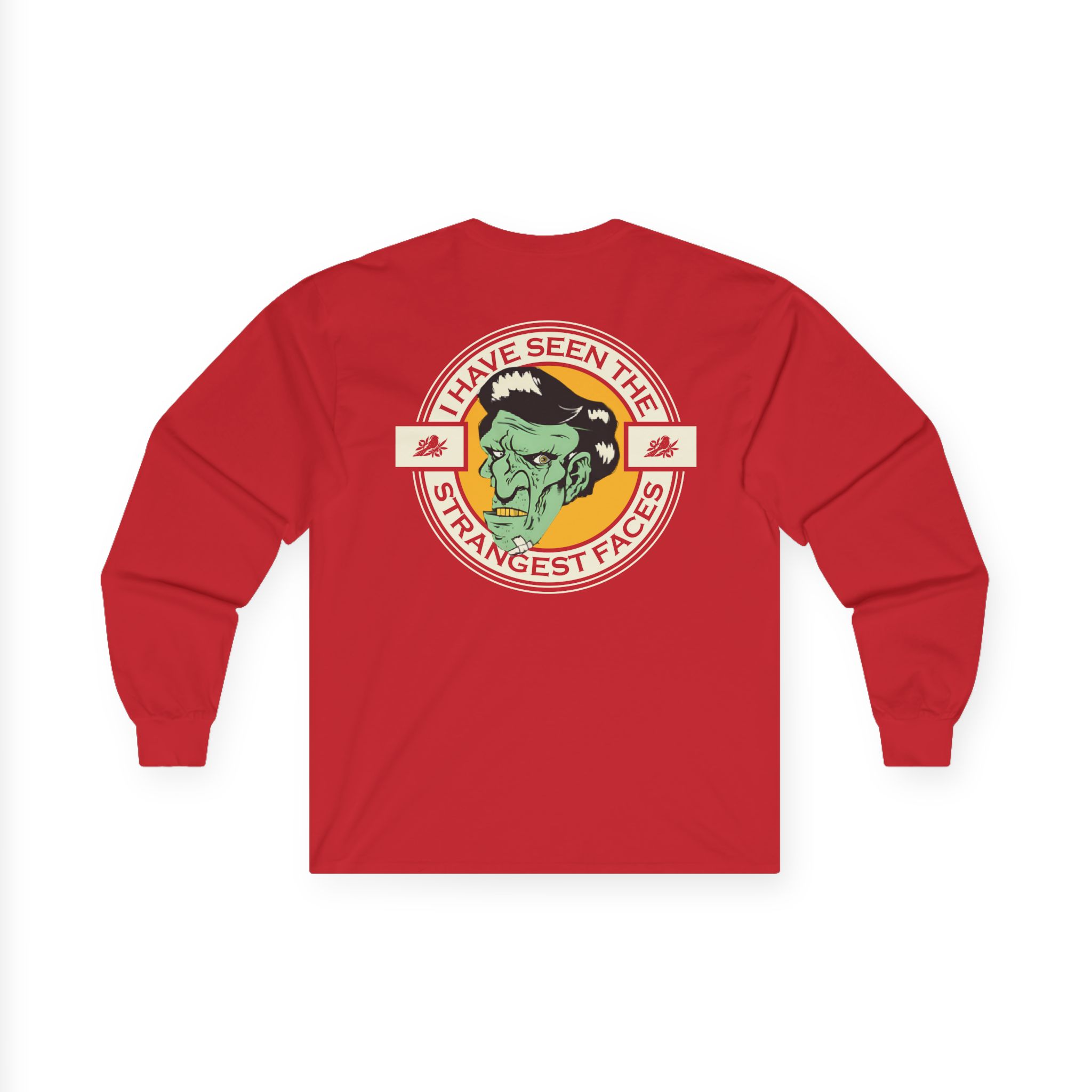 Bayside Strangest Faces Unisex Ultra Cotton Long Sleeve Tee