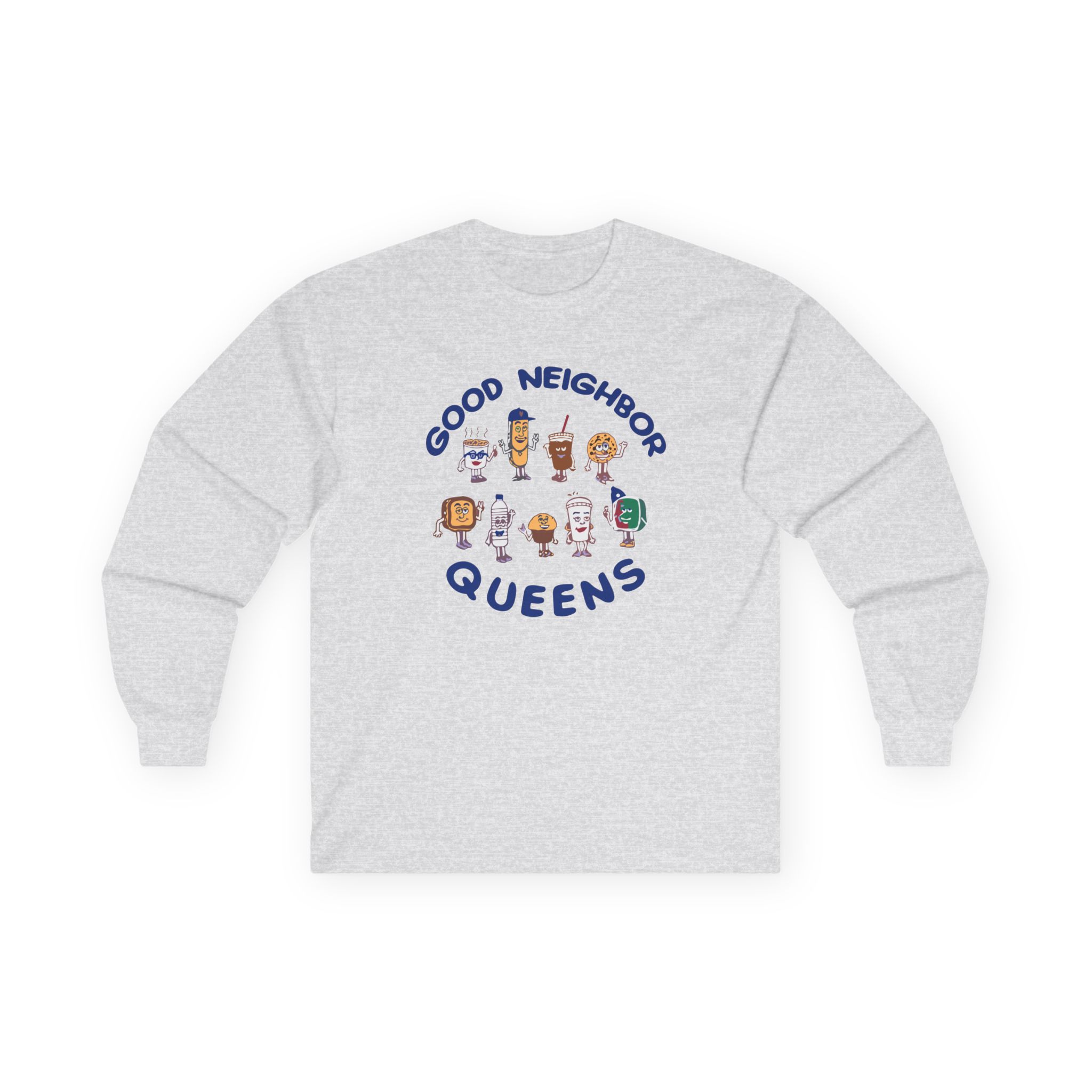 Good Neighbours Queens LS Unisex Ultra Cotton Long Sleeve Tee