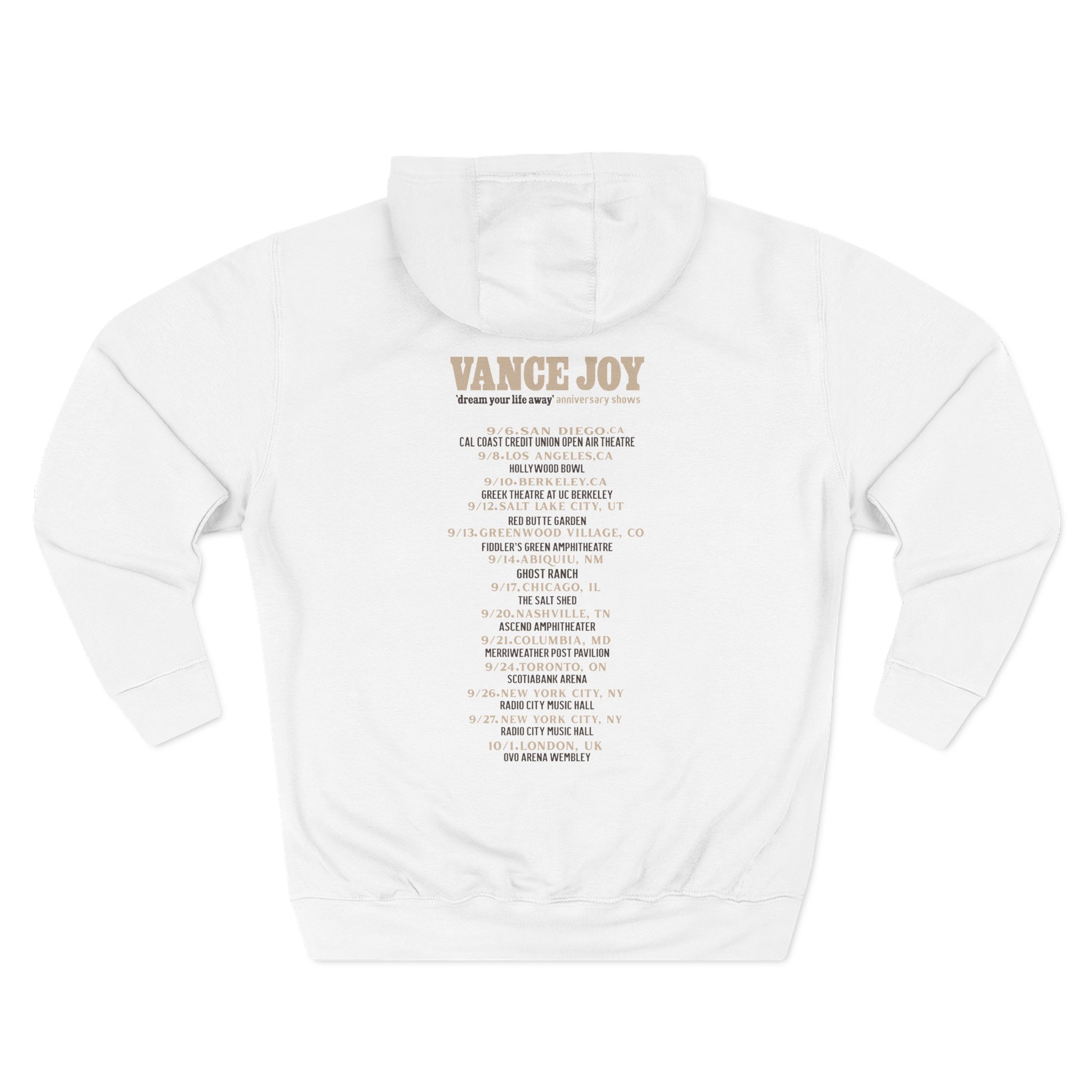 Vance Joy dream your life away Three-Panel Fleece Hoodie
