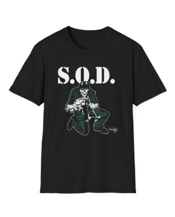 Stormtroopers of Death S.o.d. Schism Tour "85" Speak English or Die Unisex Softstyle T-Shirt