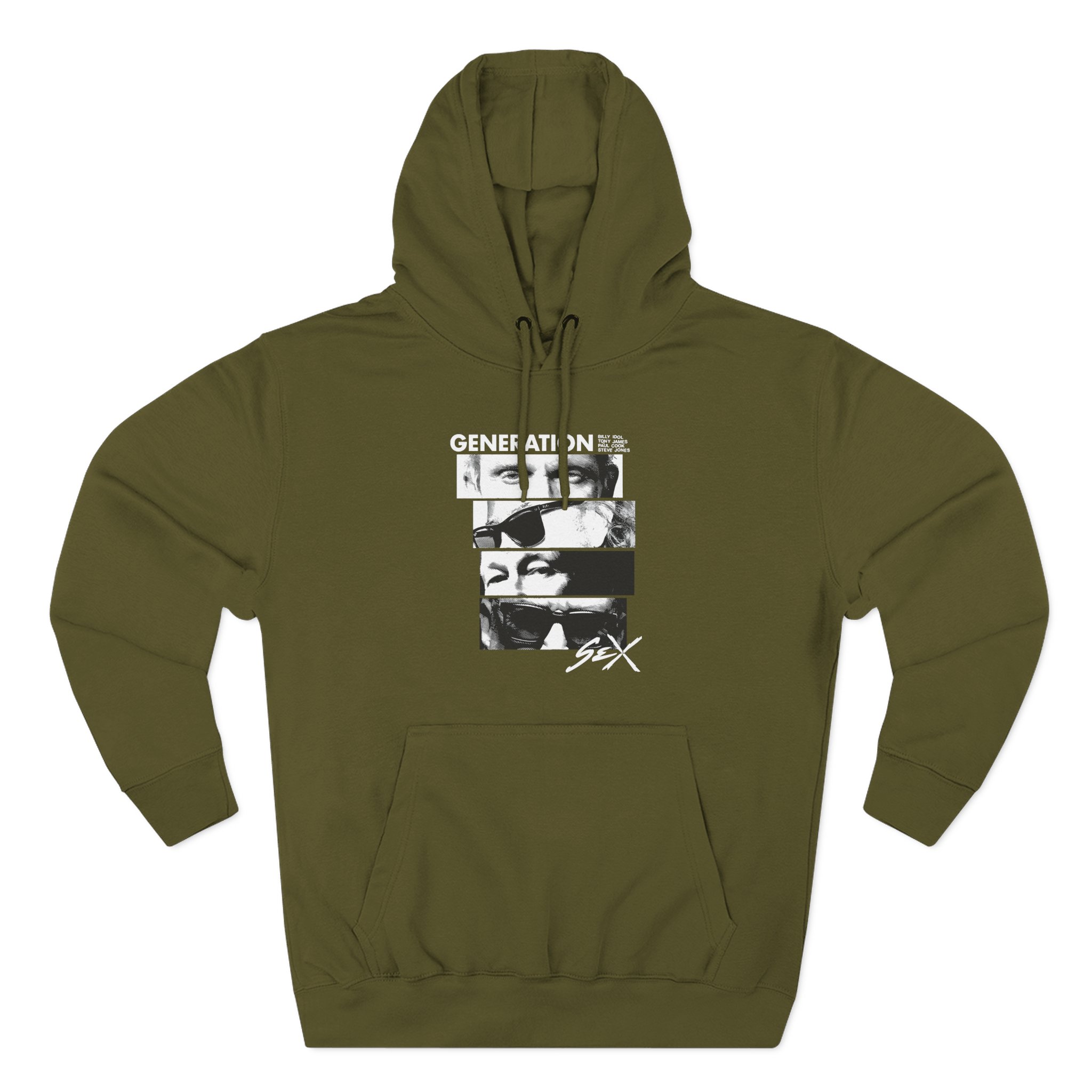 Billy Idol Eye Stack Three-Panel Fleece Hoodie
