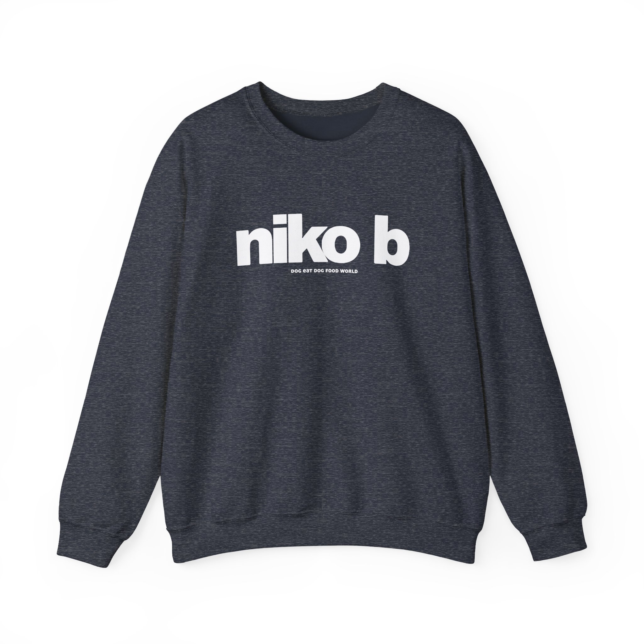 Niko B Dog Eat Dog Food World Unisex Heavy Blend Crewneck Sweatshirt