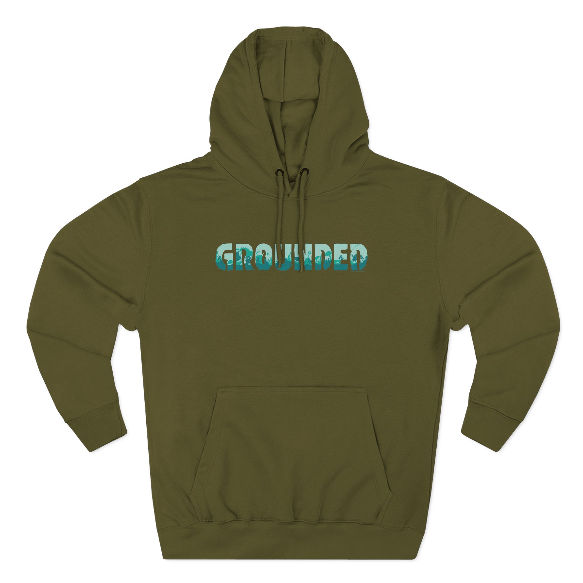 Grounded Logo Three-Panel Fleece Hoodie
