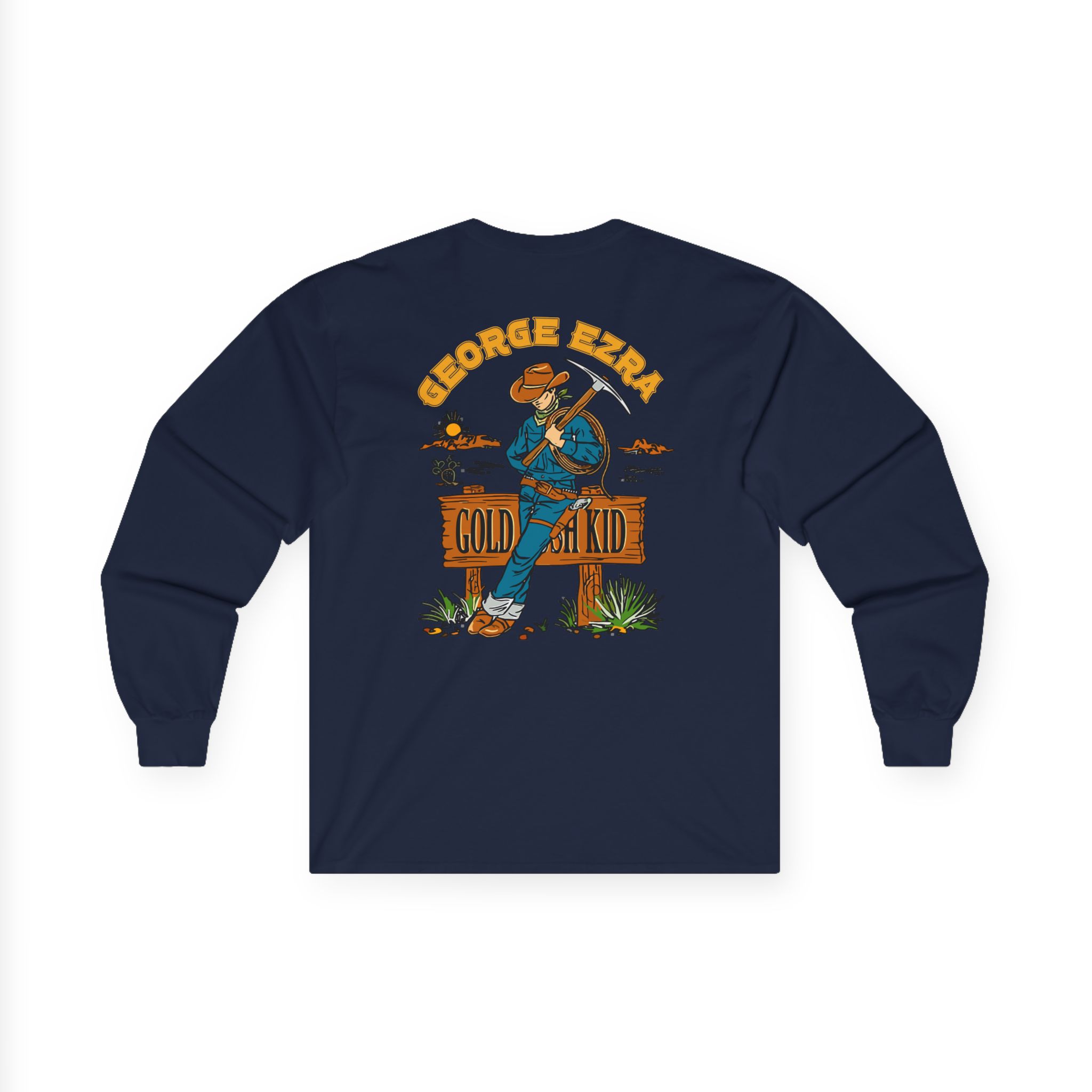 George Ezra Leaning Gold Rush Kid Unisex Ultra Cotton Long Sleeve Tee