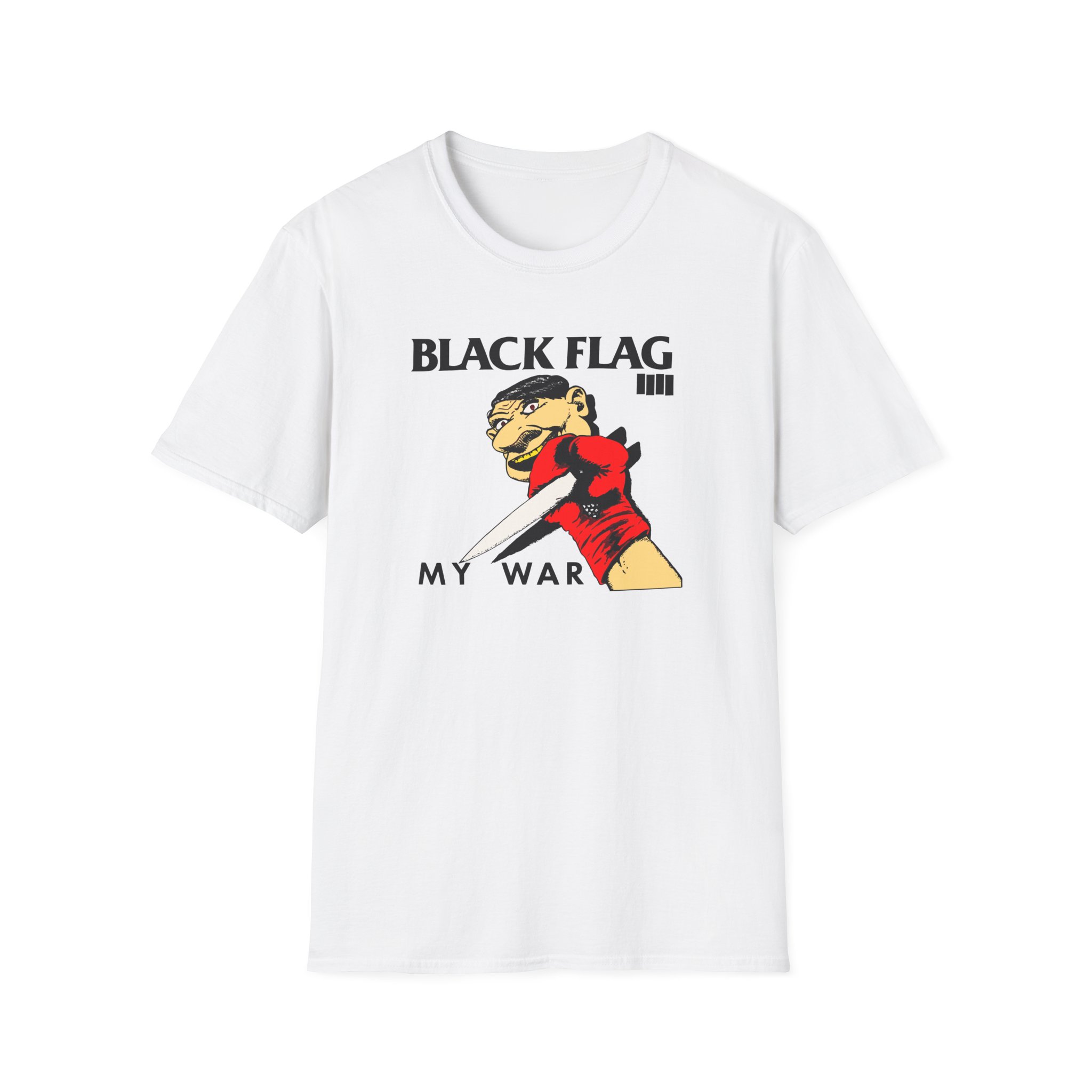 Black Flag My War Unisex Softstyle T-Shirt