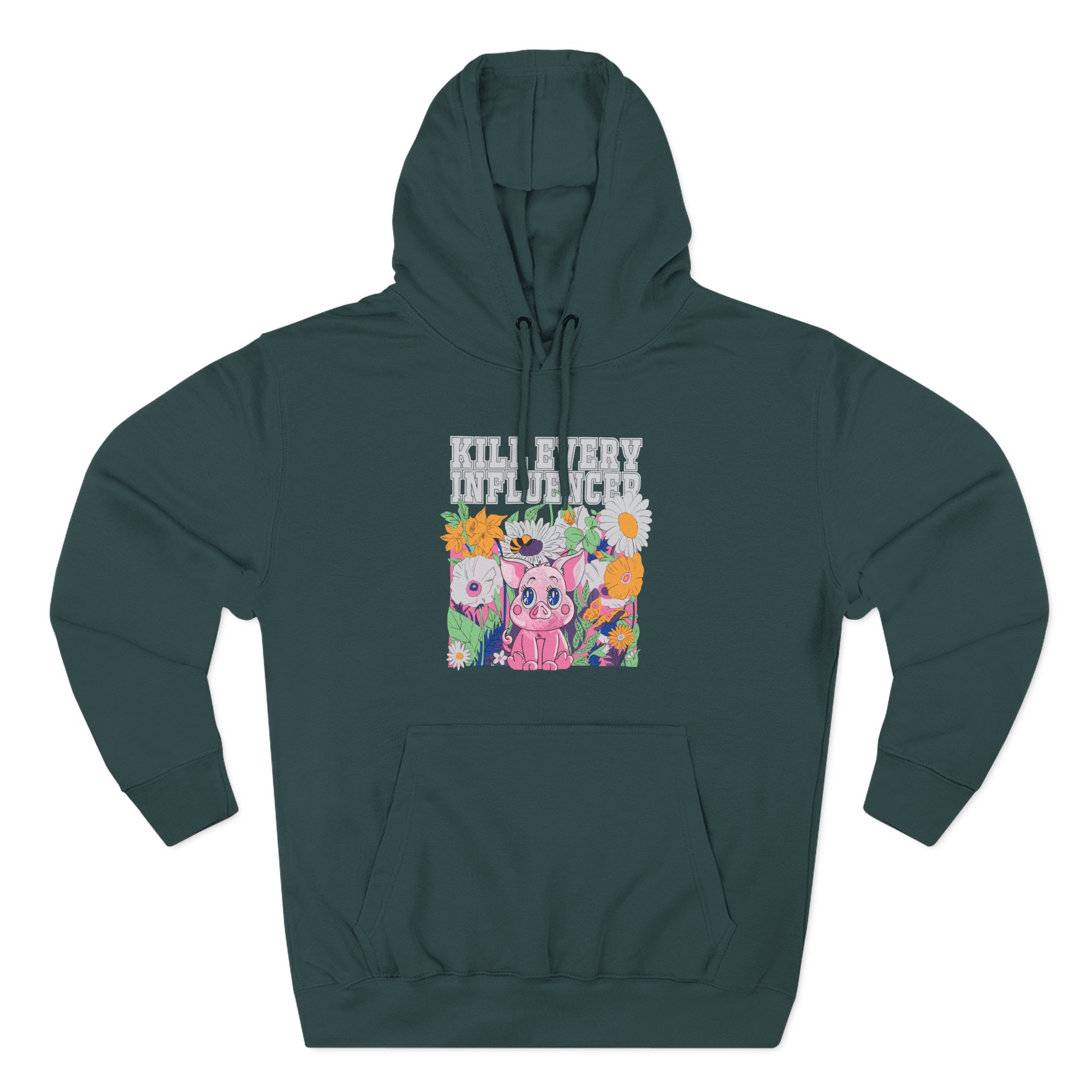 Meatcanyon Kill Every Iuencers Three-Panel Fleece Hoodie