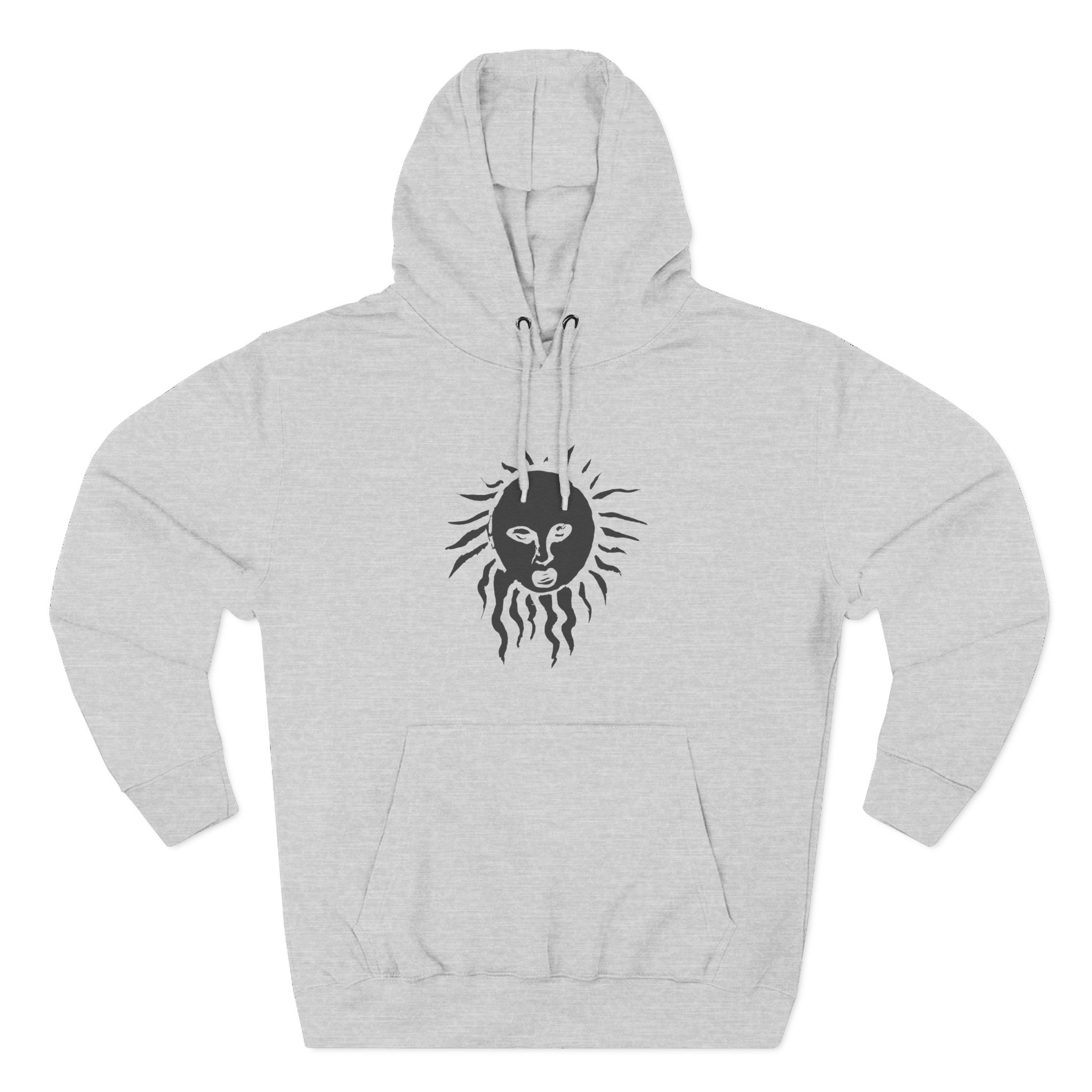 Like Moths to Flames Staring at the Sun Three-Panel Fleece Hoodie
