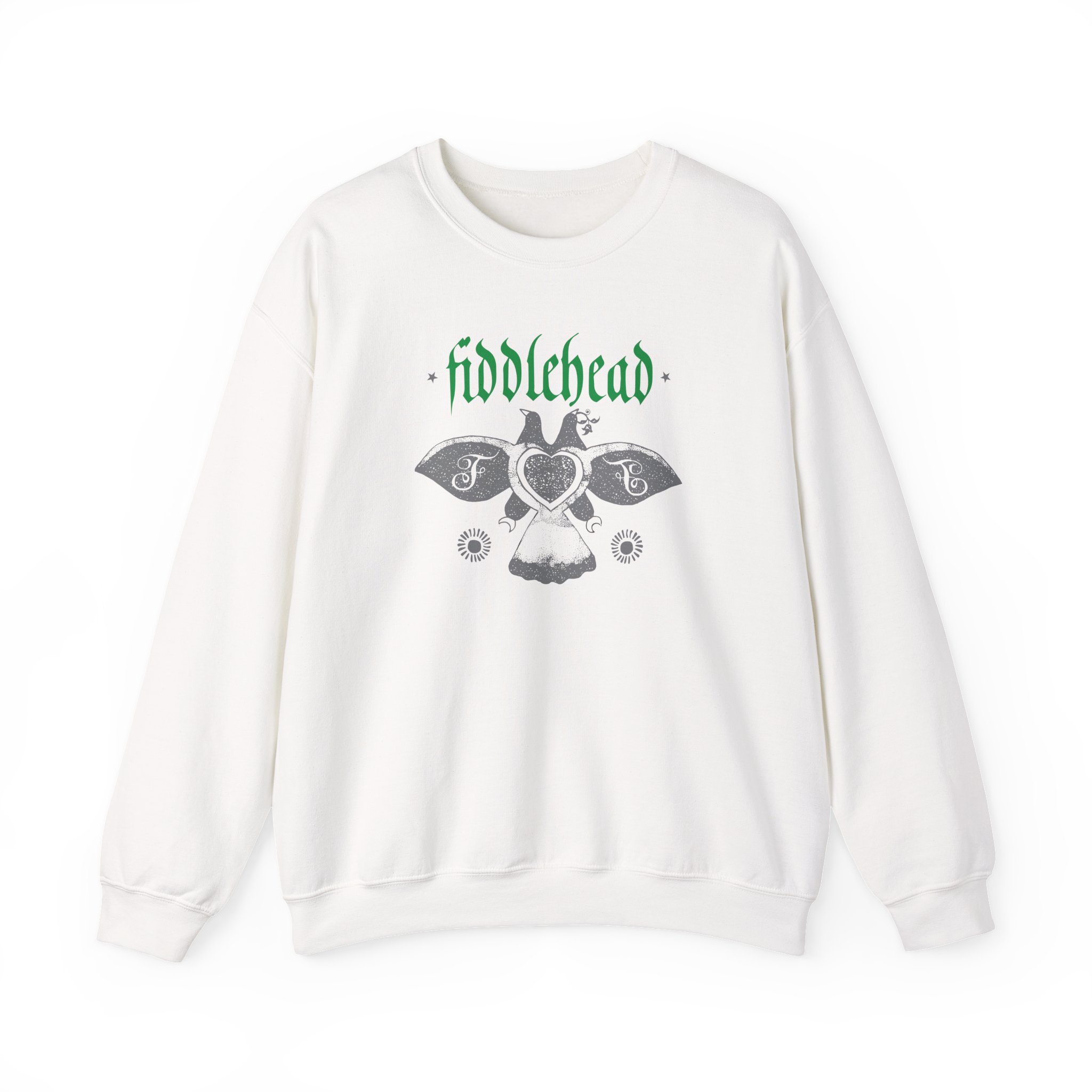 Fiddlehead Dove Unisex Heavy Blendâ„¢ Crewneck Sweatshirt