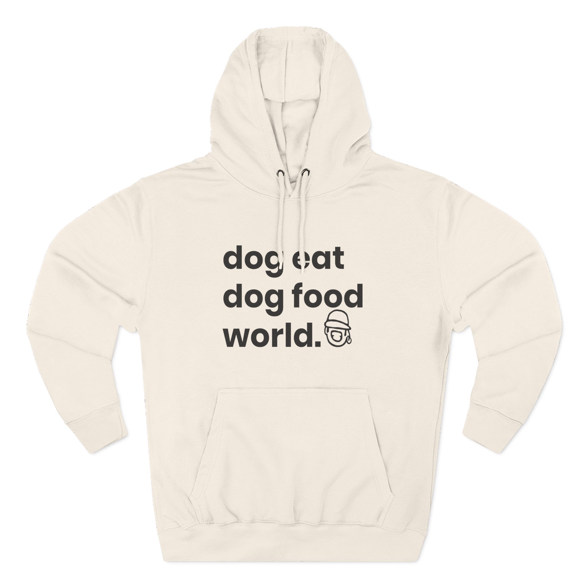 Niko B Dog Eat Dog Food World Three-panel Fleece Hoodie