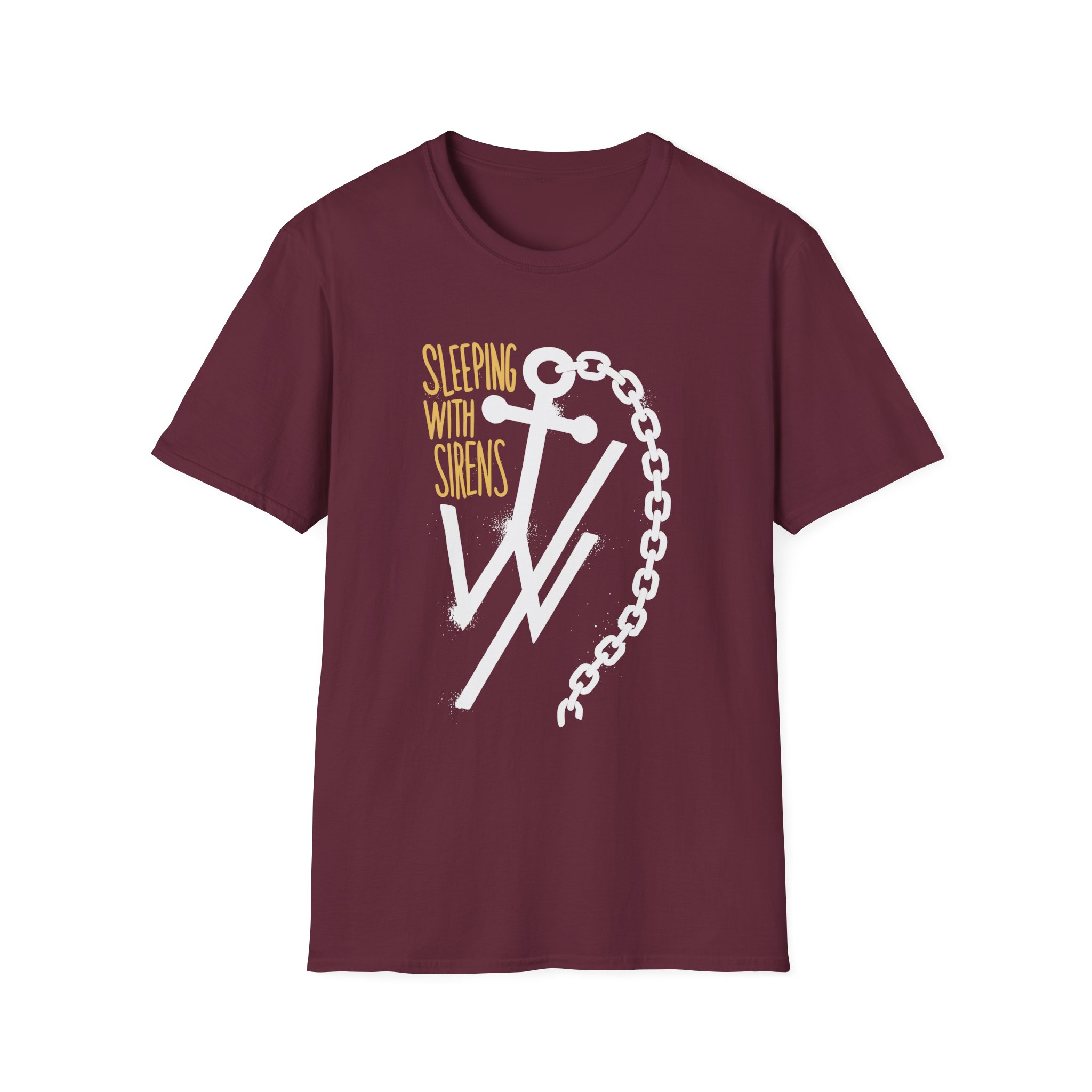 Sleeping With Sirens Anchor Chain Unisex Softstyle T-Shirt
