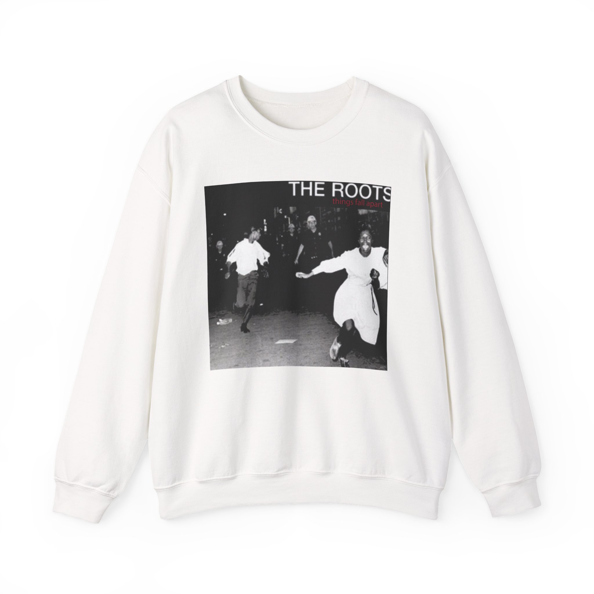 The Roots Things Fall Apart Album Cover Unisex Heavy Blendâ„¢ Crewneck Sweatshirt
