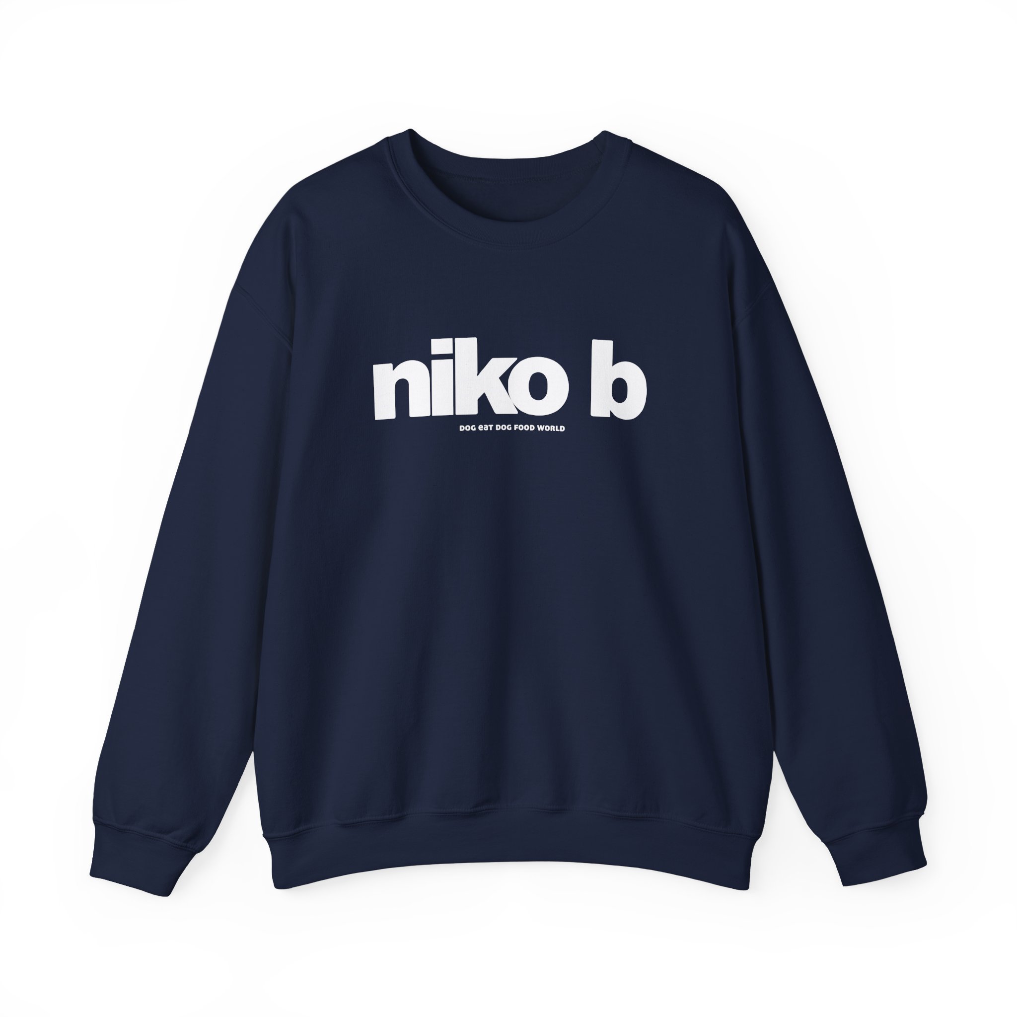 Niko B Dog Eat Dog Food World Unisex Heavy Blend Crewneck Sweatshirt