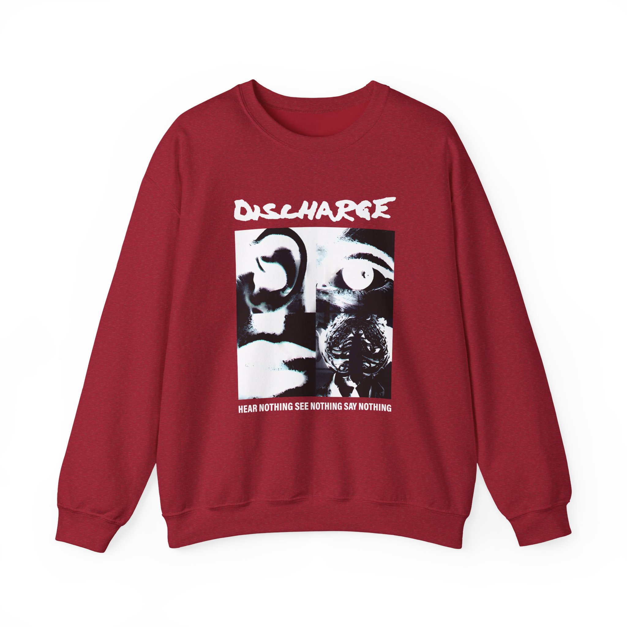 Discharge Hear Nothing Unisex Heavy Blendâ„¢ Crewneck Sweatshirt