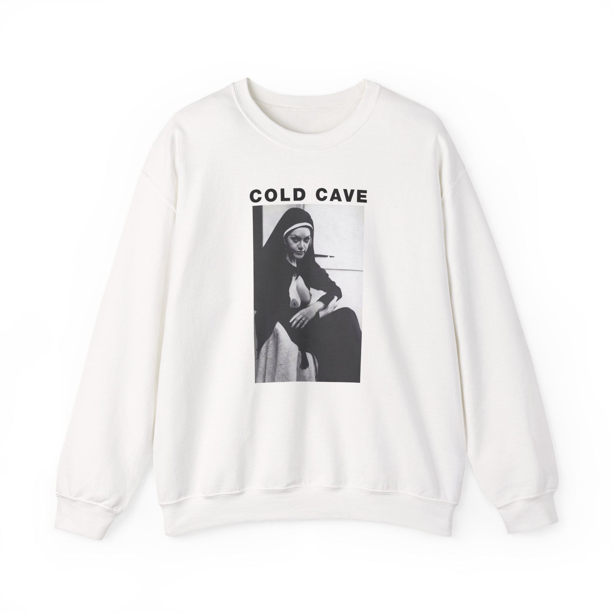 Cold Cave Nun Unisex Heavy Blendâ„¢ Crewneck Sweatshirt