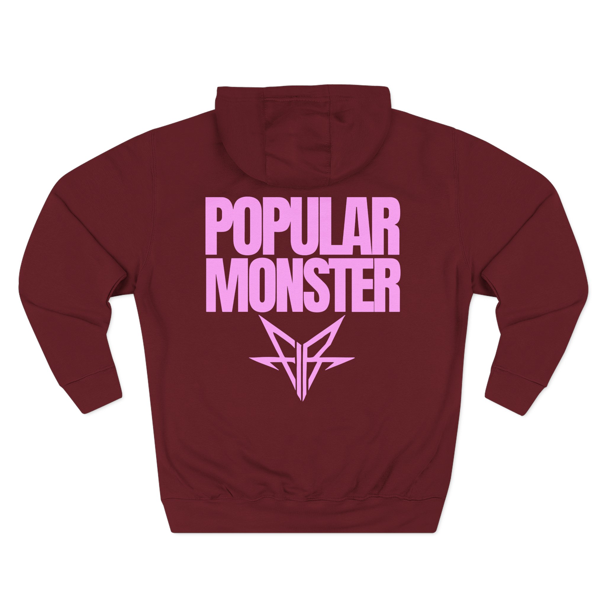 Falling in Reverse Popular Monster Text Three-Panel Fleece Hoodie