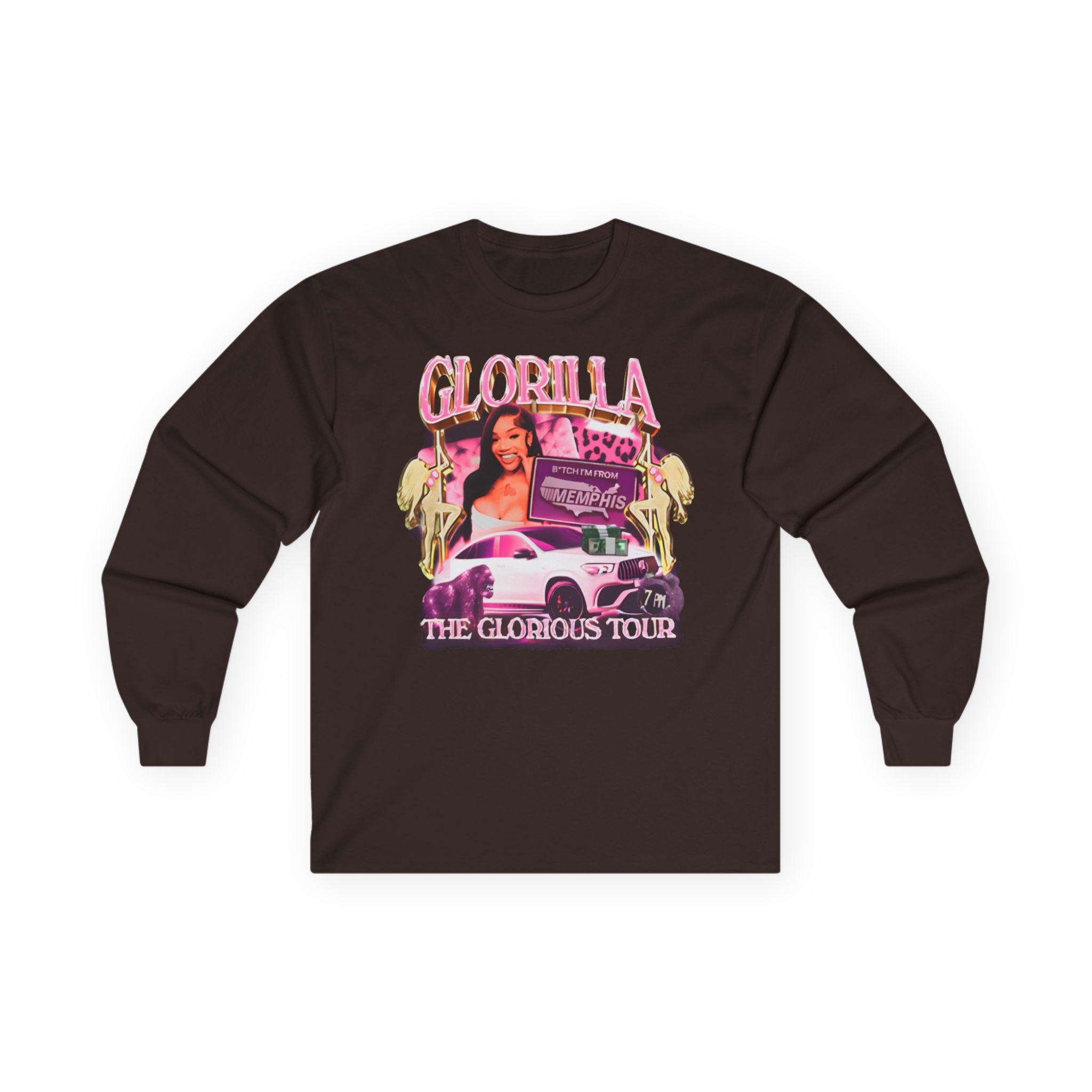 Glorilla Glorious Tour From Memphis Unisex Ultra Cotton Long Sleeve Tee