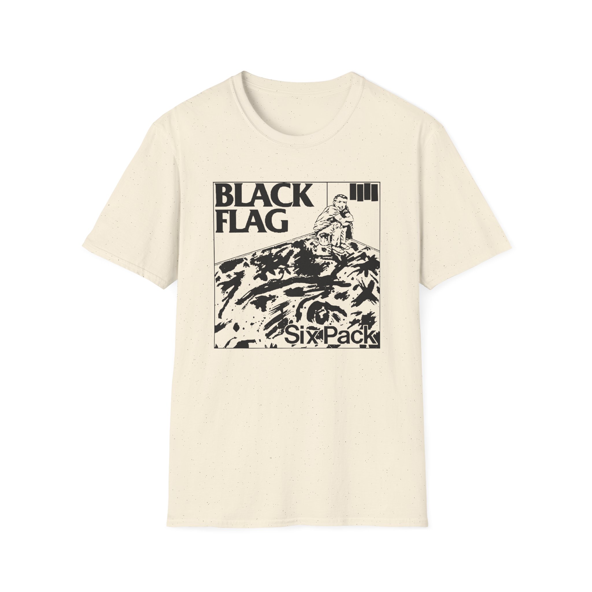 Black Flag Six Pack Unisex Softstyle T-Shirt